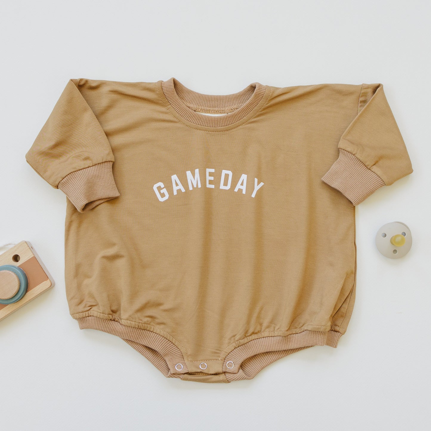 Gameday Bamboo Bubble Romper by Little Joy Co., product view 2