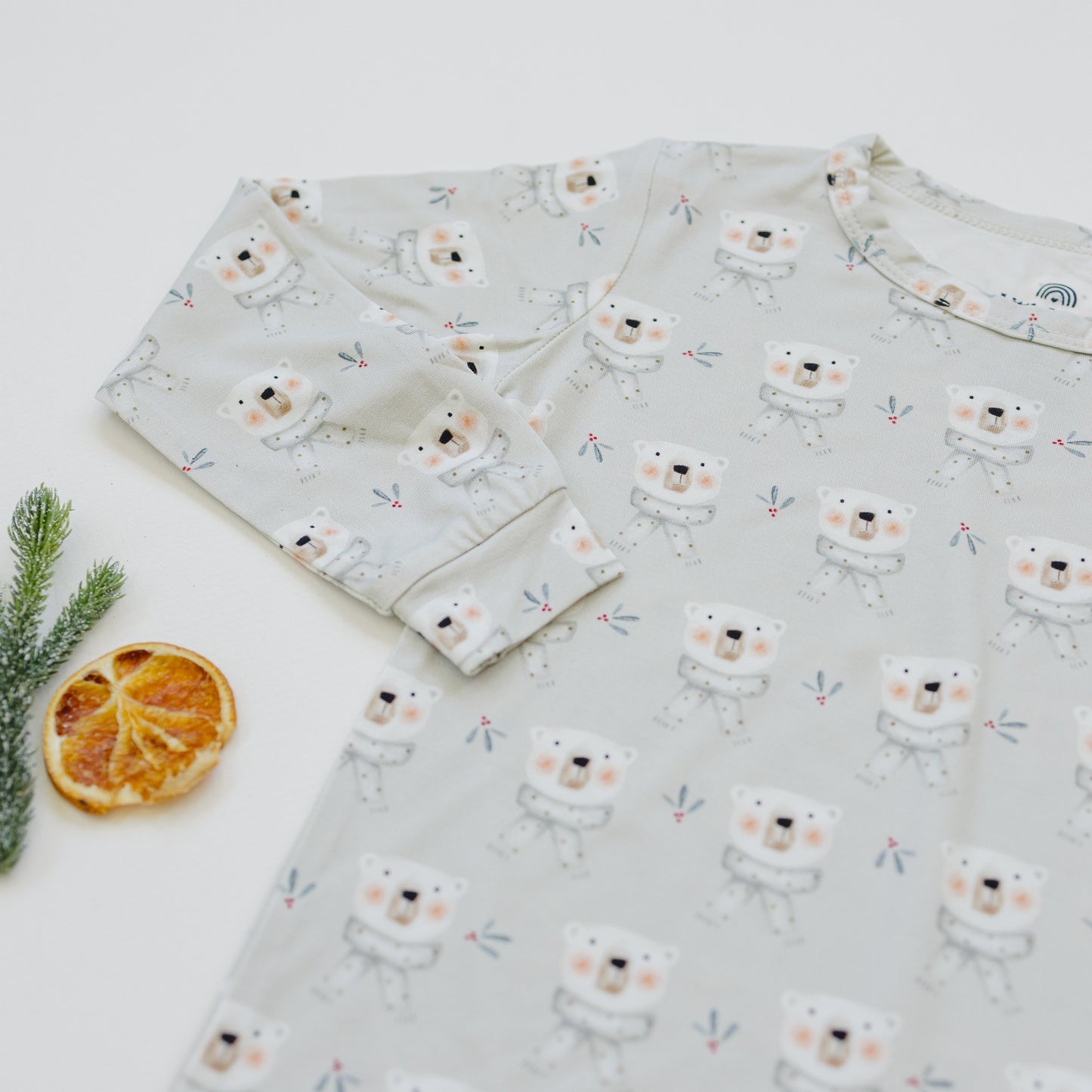 Polar Bear 2pc Bamboo Pajamas by Little Joy Co., product view 13