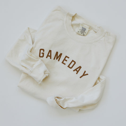 Adult 'Gameday' Comfort Colors Crewneck Sweatshirt - more colors by Little Joy Co., product view 2
