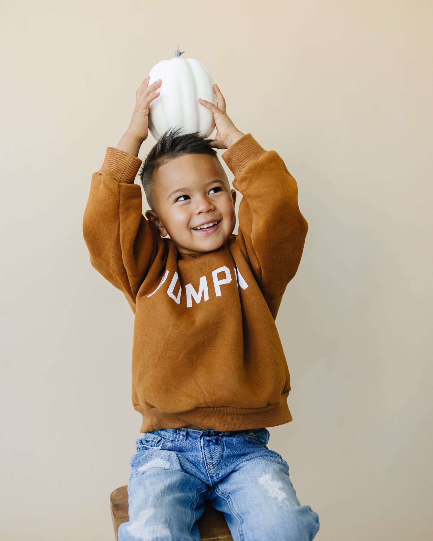 Pumpkin Crewneck Sweatshirt by Little Joy Co.