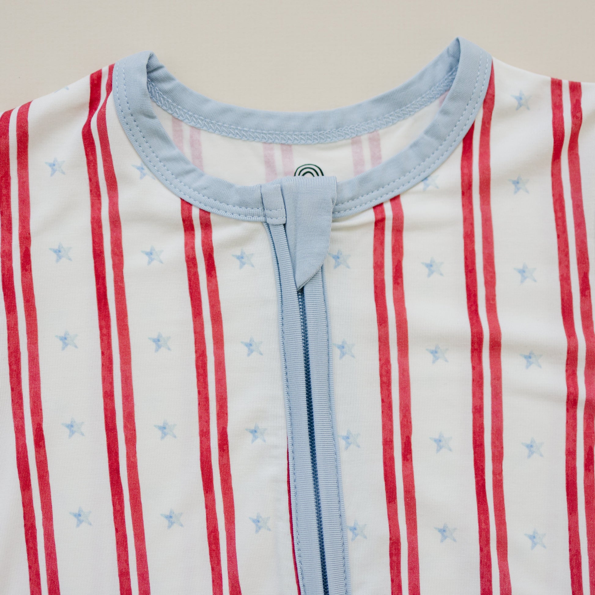 Stars & Stripes Bamboo Shorty Pajamas by Little Joy Co., product view 8