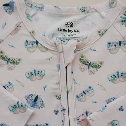 Luna Moths Bamboo Zippy Pajamas by Little Joy Co., product view 5