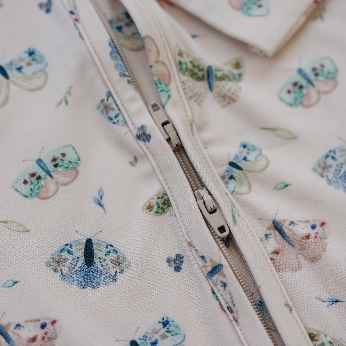 Luna Moths Bamboo Zippy Pajamas by Little Joy Co., product view 13