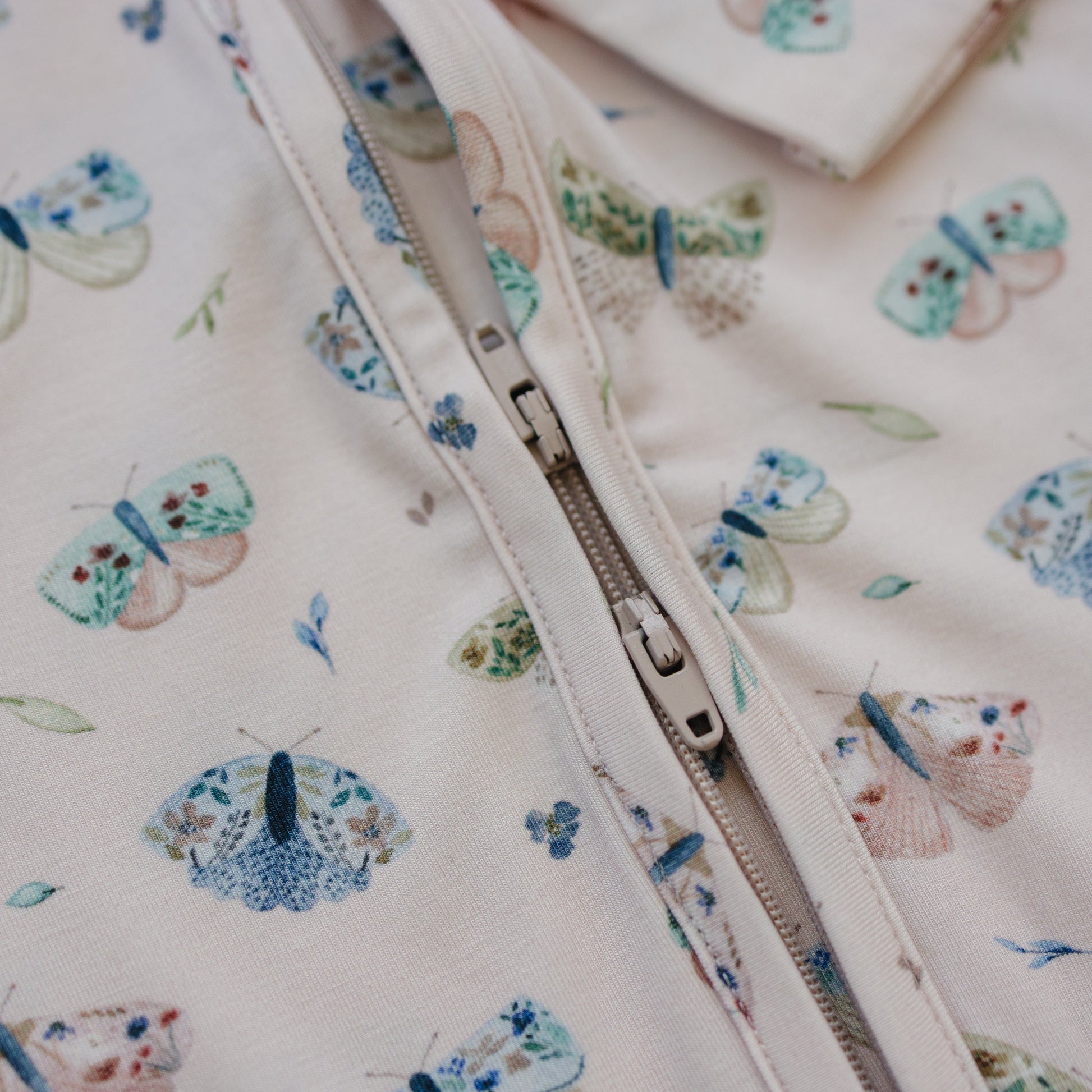 Luna Moths Bamboo Zippy Pajamas by Little Joy Co., product view 13