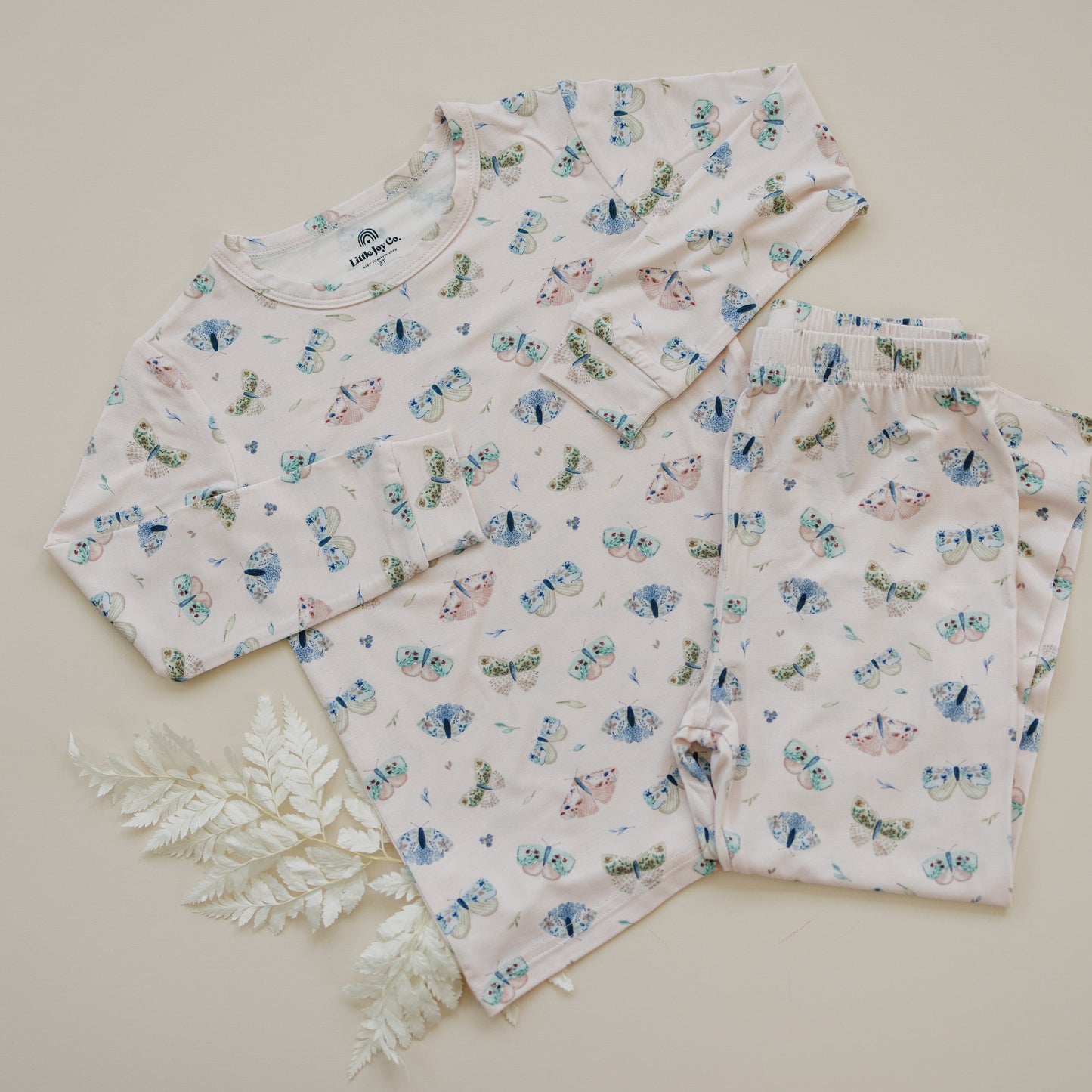 Luna Moths 2pc Bamboo Pajamas by Little Joy Co., product view 18
