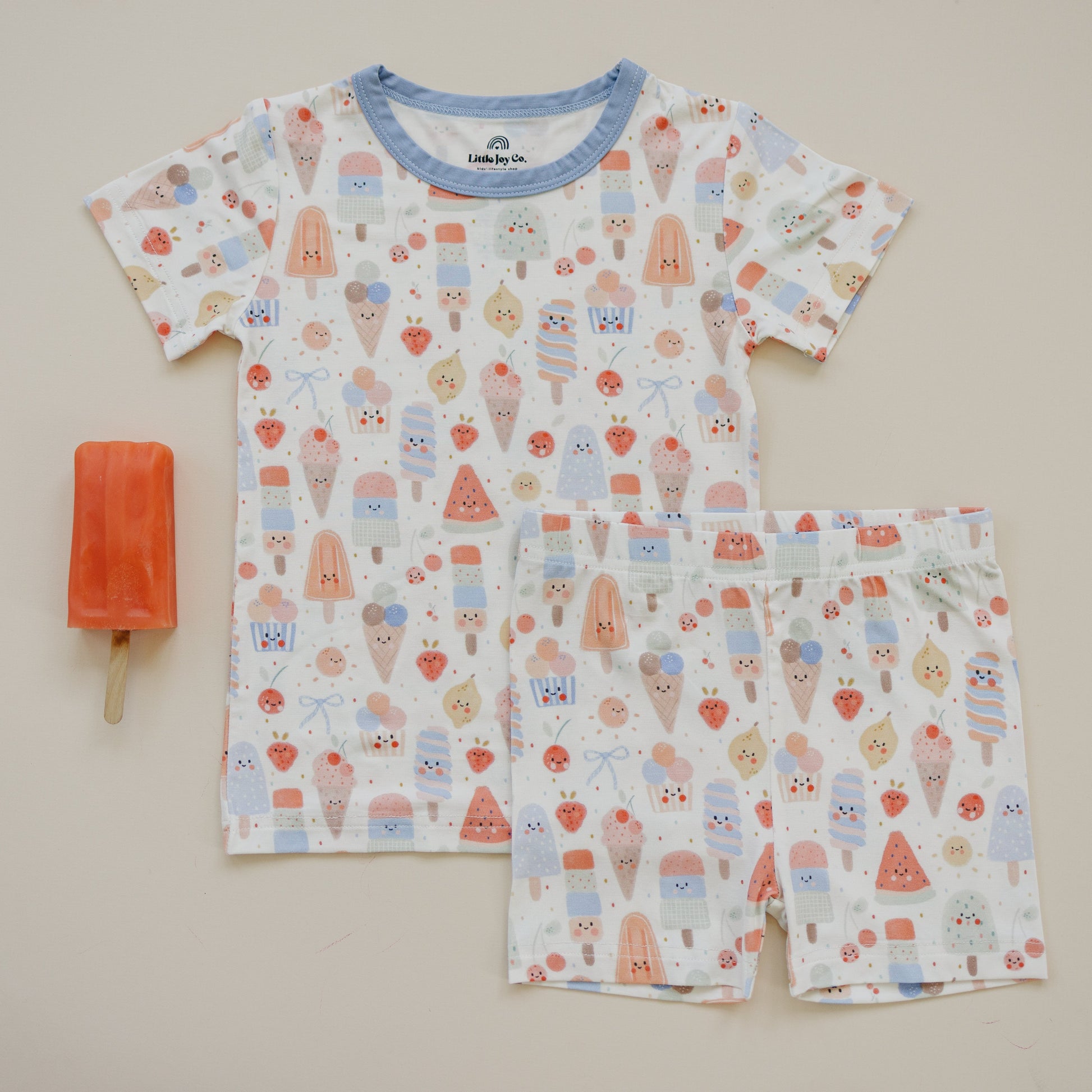 Sweet Summertime 2pc Bamboo Pajamas by Little Joy Co., product view 5