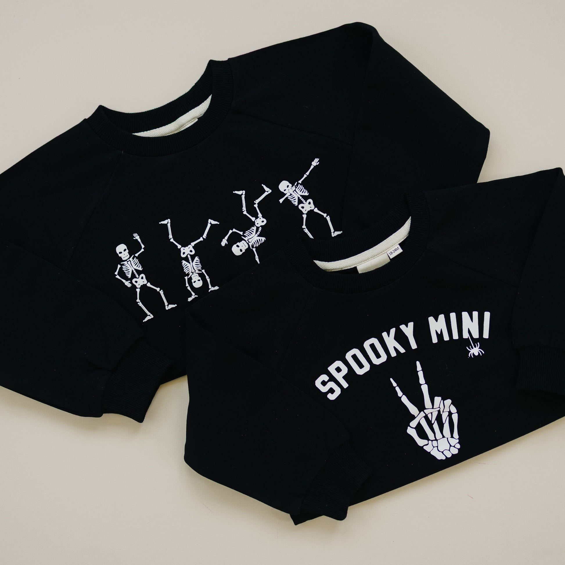 Organic Cotton Spooky Mini Crewneck Sweatshirt by Little Joy Co., product view 6