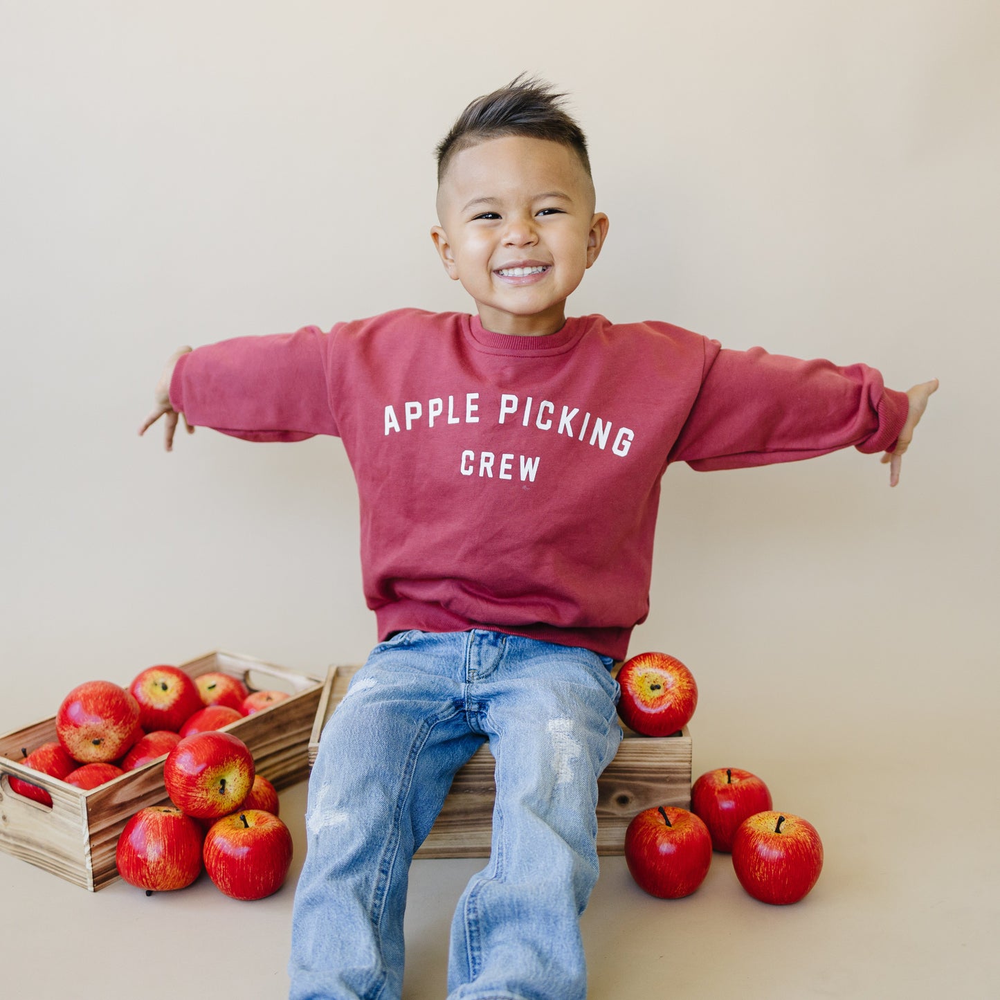 Apple Picking Crew Crewneck Sweatshirt by Little Joy Co.