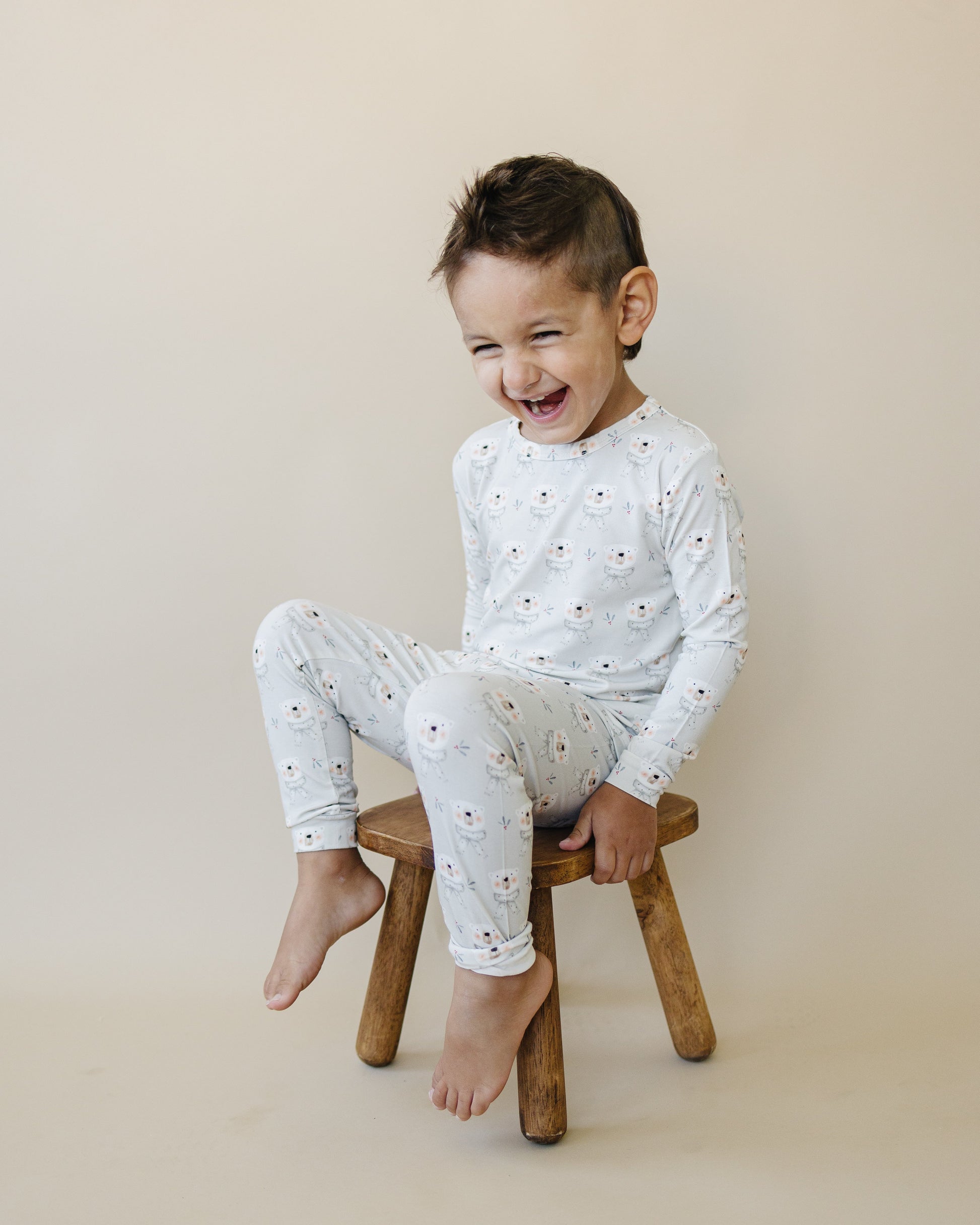 Polar Bear 2pc Bamboo Pajamas by Little Joy Co., product view 19