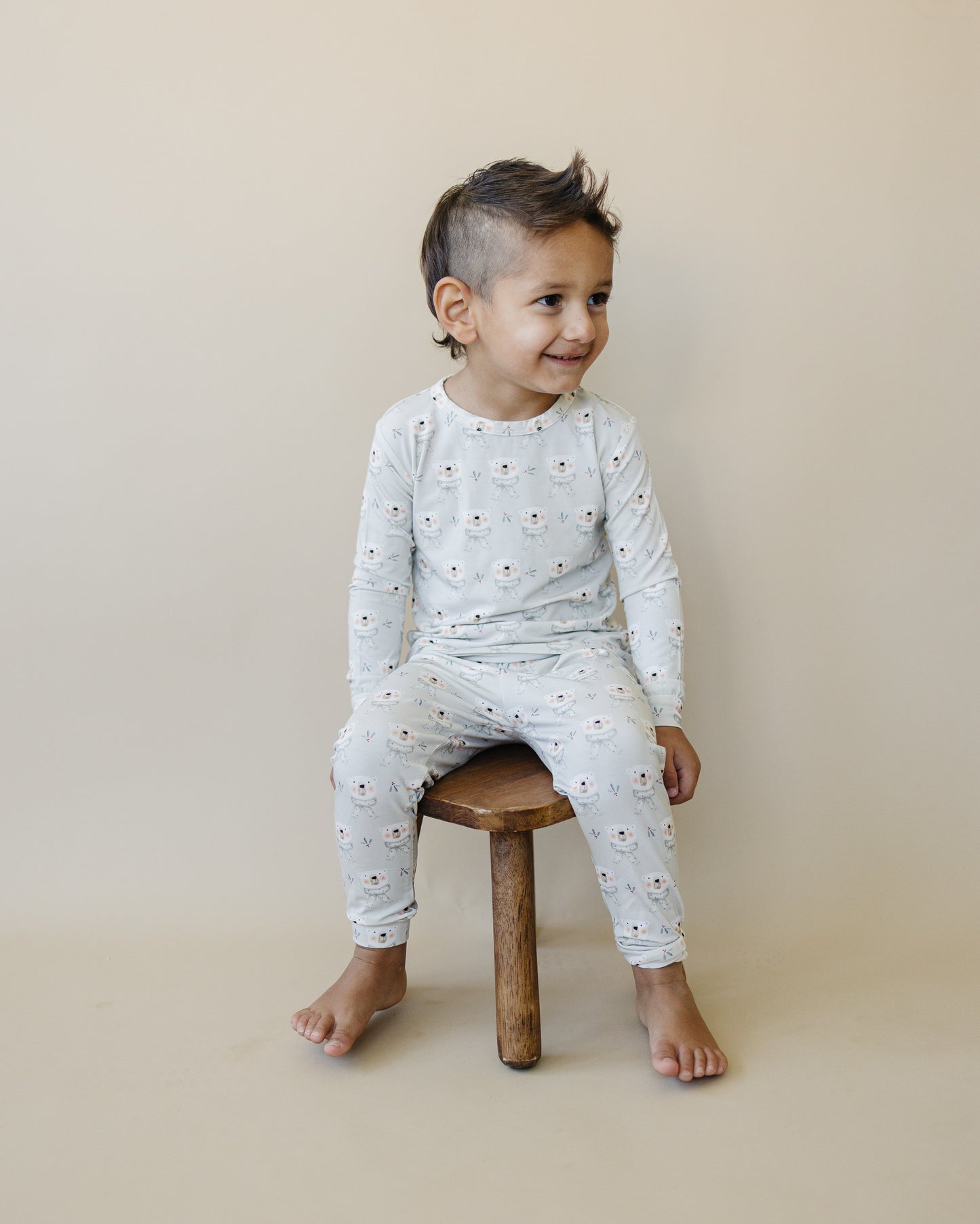 Polar Bear 2pc Bamboo Pajamas by Little Joy Co., product view 16
