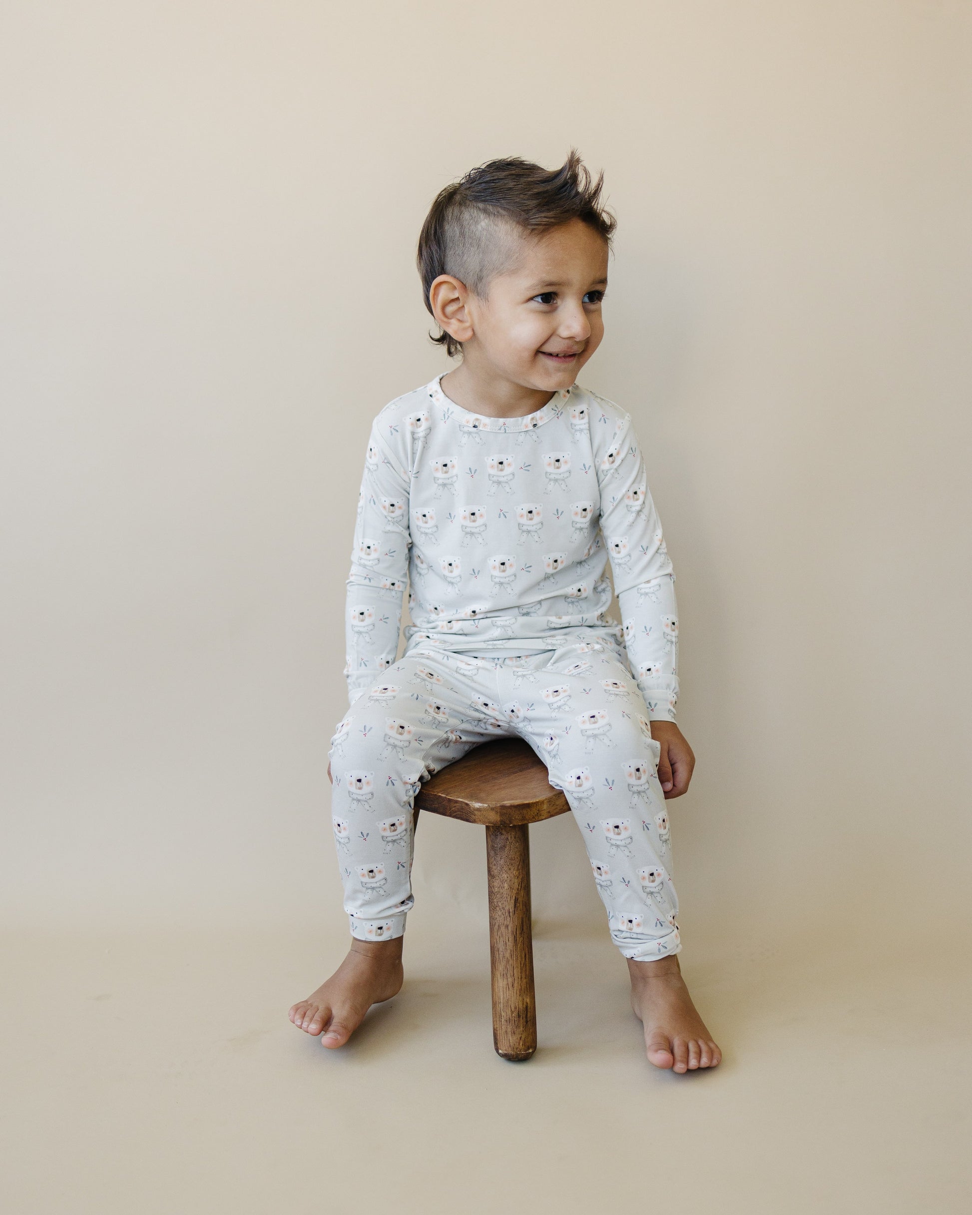 Polar Bear 2pc Bamboo Pajamas by Little Joy Co., product view 16