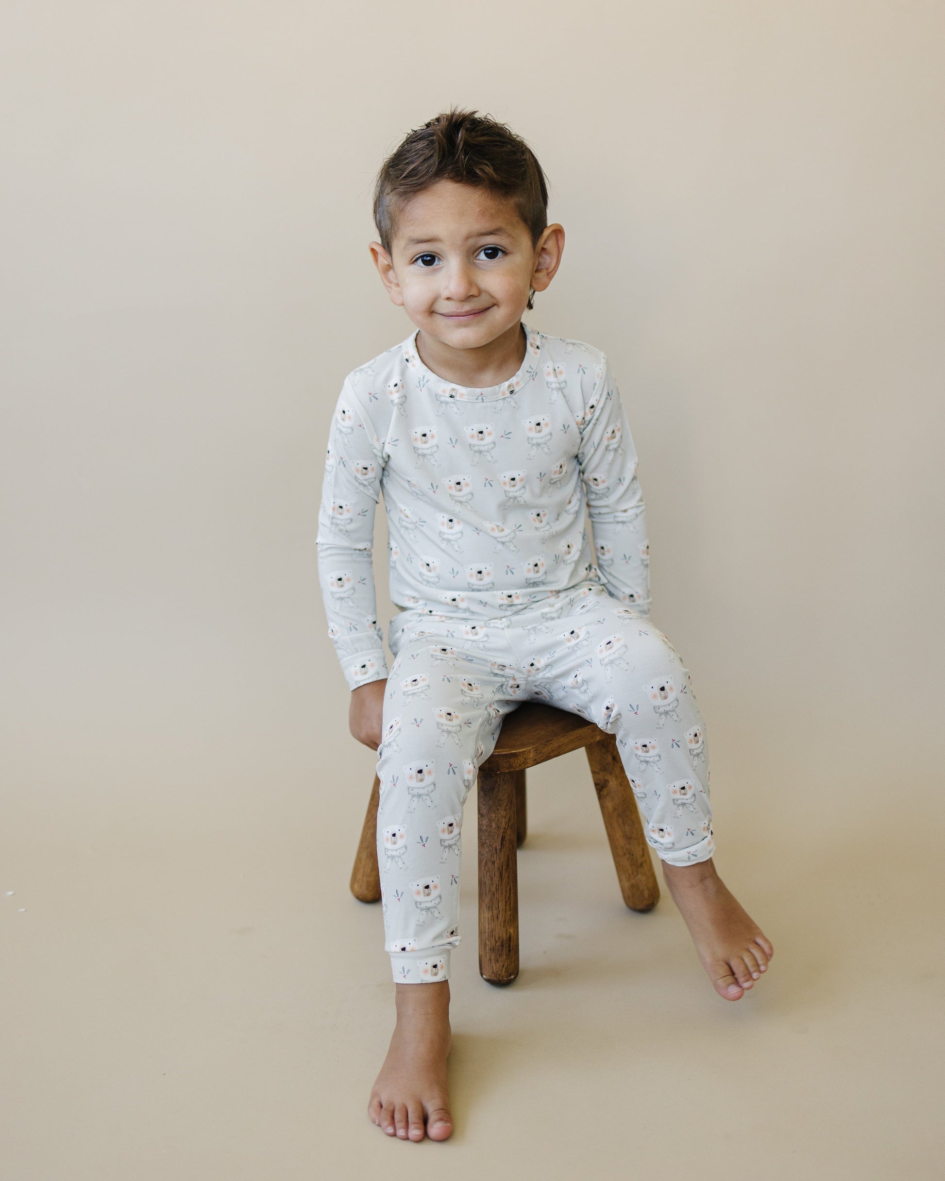 Polar Bear 2pc Bamboo Pajamas by Little Joy Co., product view 12