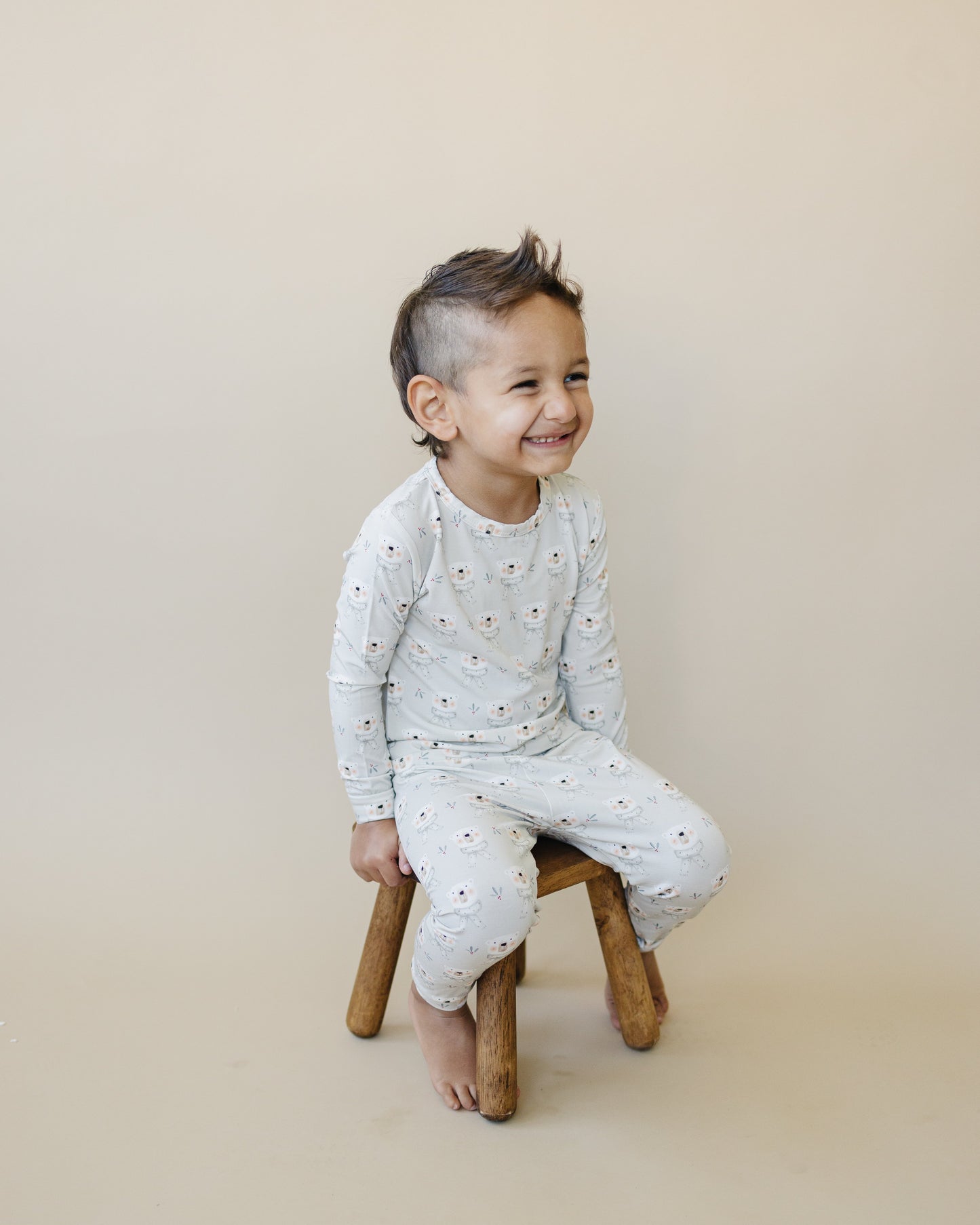 Polar Bear 2pc Bamboo Pajamas by Little Joy Co., product view 18