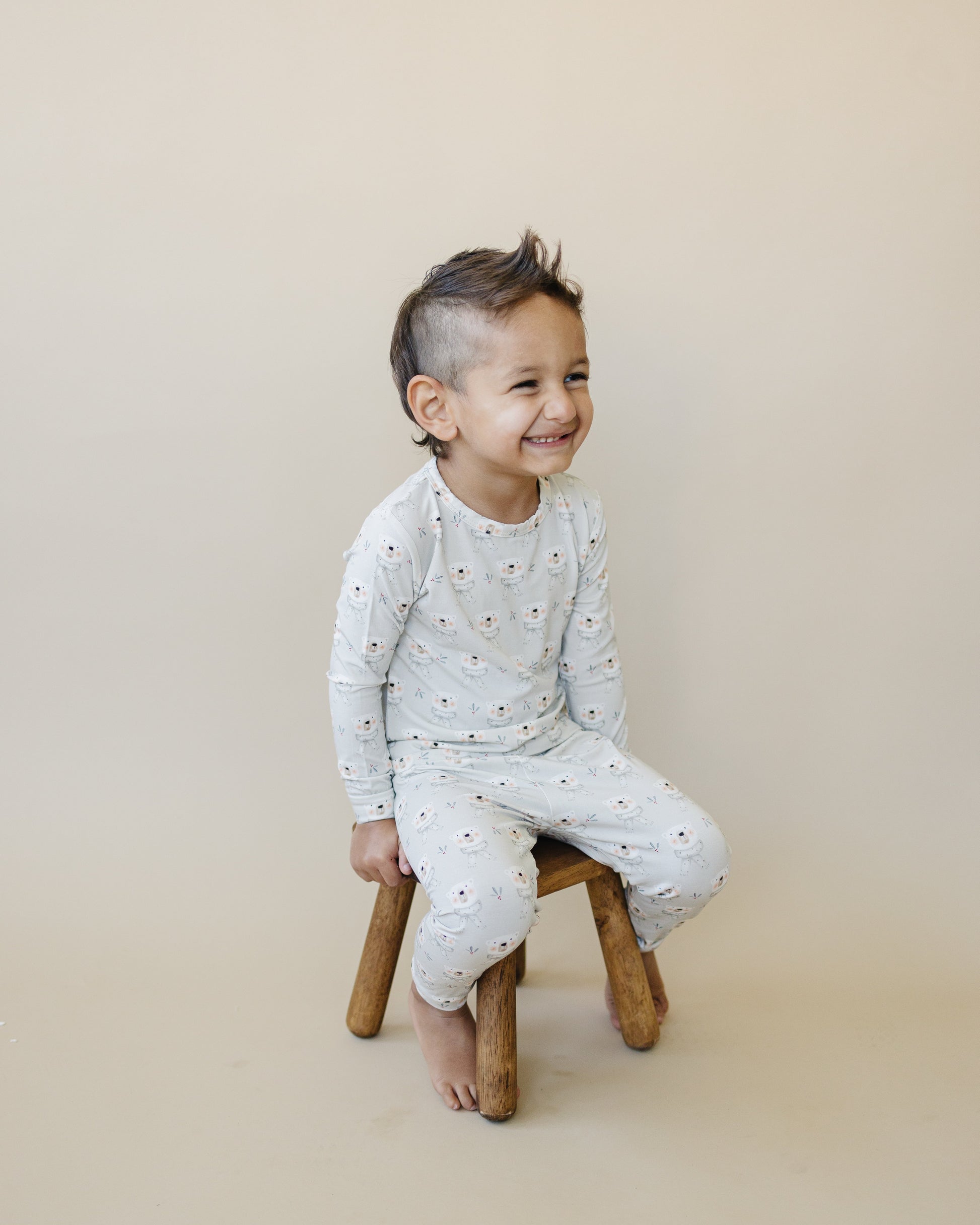 Polar Bear 2pc Bamboo Pajamas by Little Joy Co., product view 18