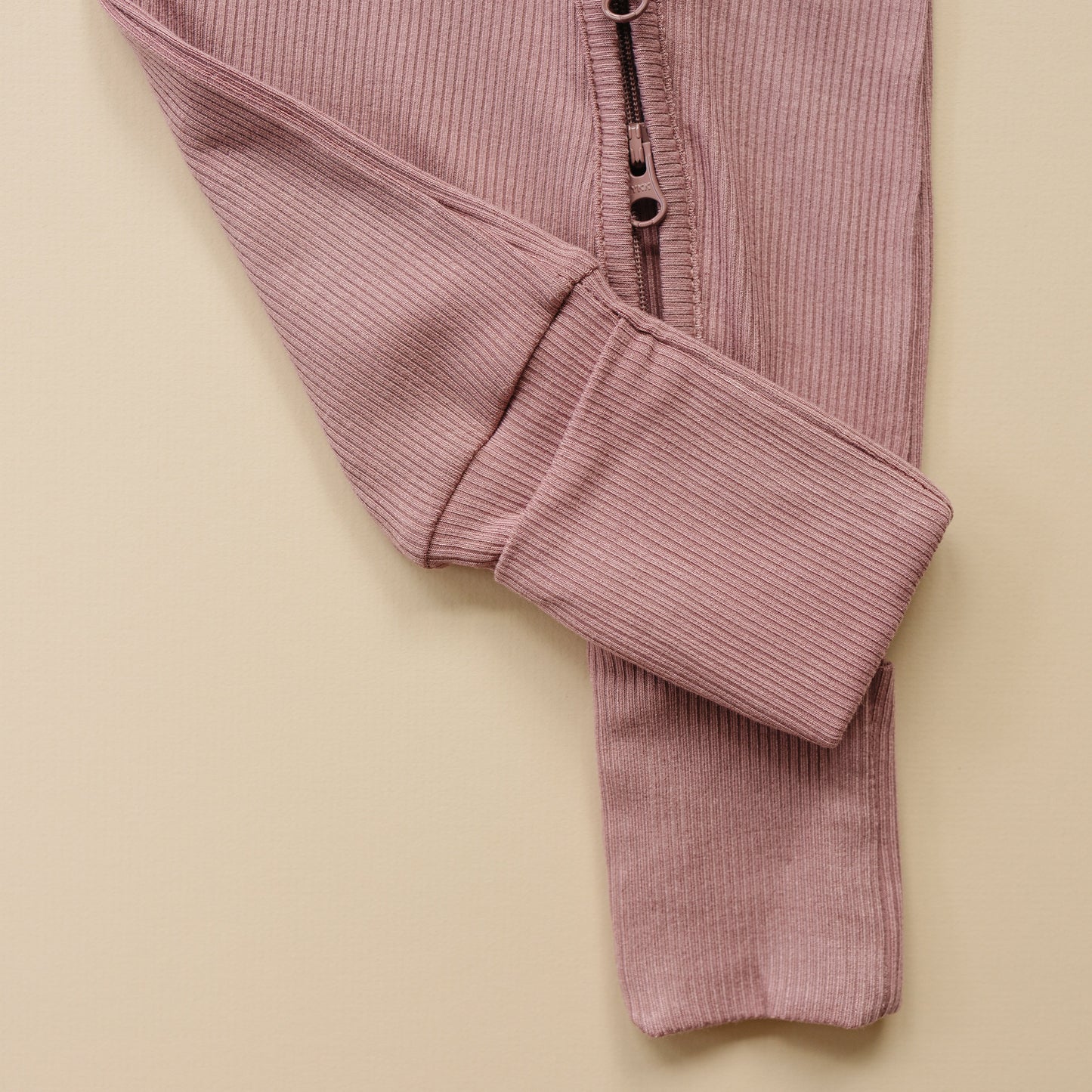 Solid Ribbed Bamboo Zippy Romper - more colors by Little Joy Co., product view 15