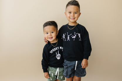 Organic Cotton Dancing Skeletons Crewneck Sweatshirt by Little Joy Co., product view 6