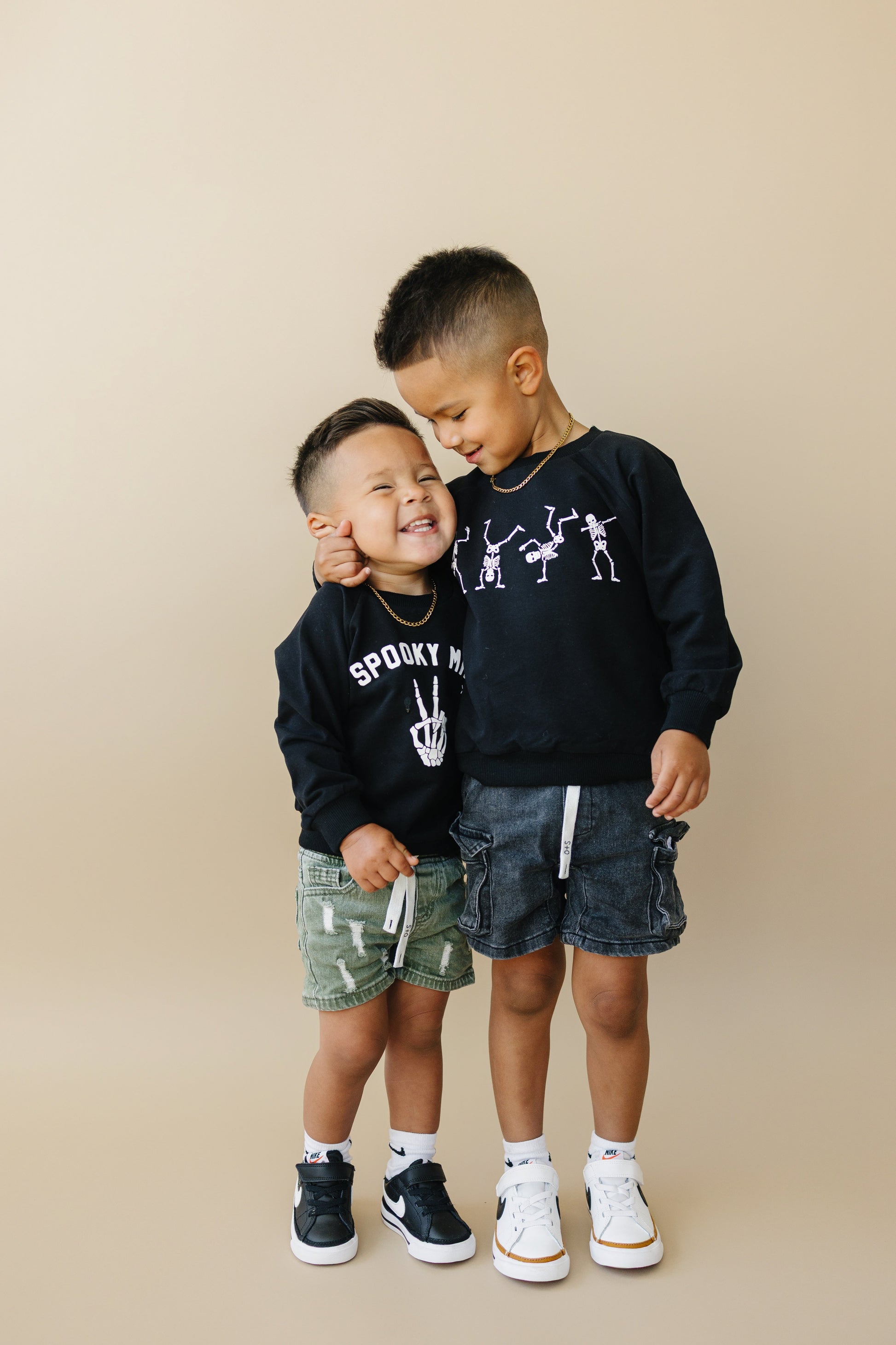 Organic Cotton Dancing Skeletons Crewneck Sweatshirt by Little Joy Co., product view 8