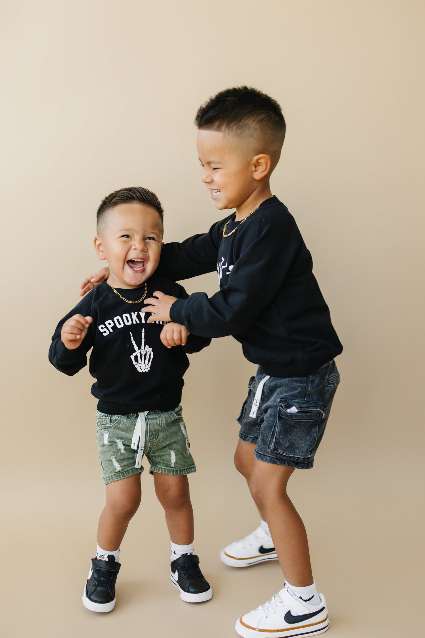 Organic Cotton Dancing Skeletons Crewneck Sweatshirt by Little Joy Co., product view 9