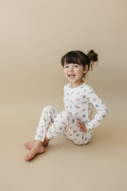 Luna Moths 2pc Bamboo Pajamas by Little Joy Co., product view 22