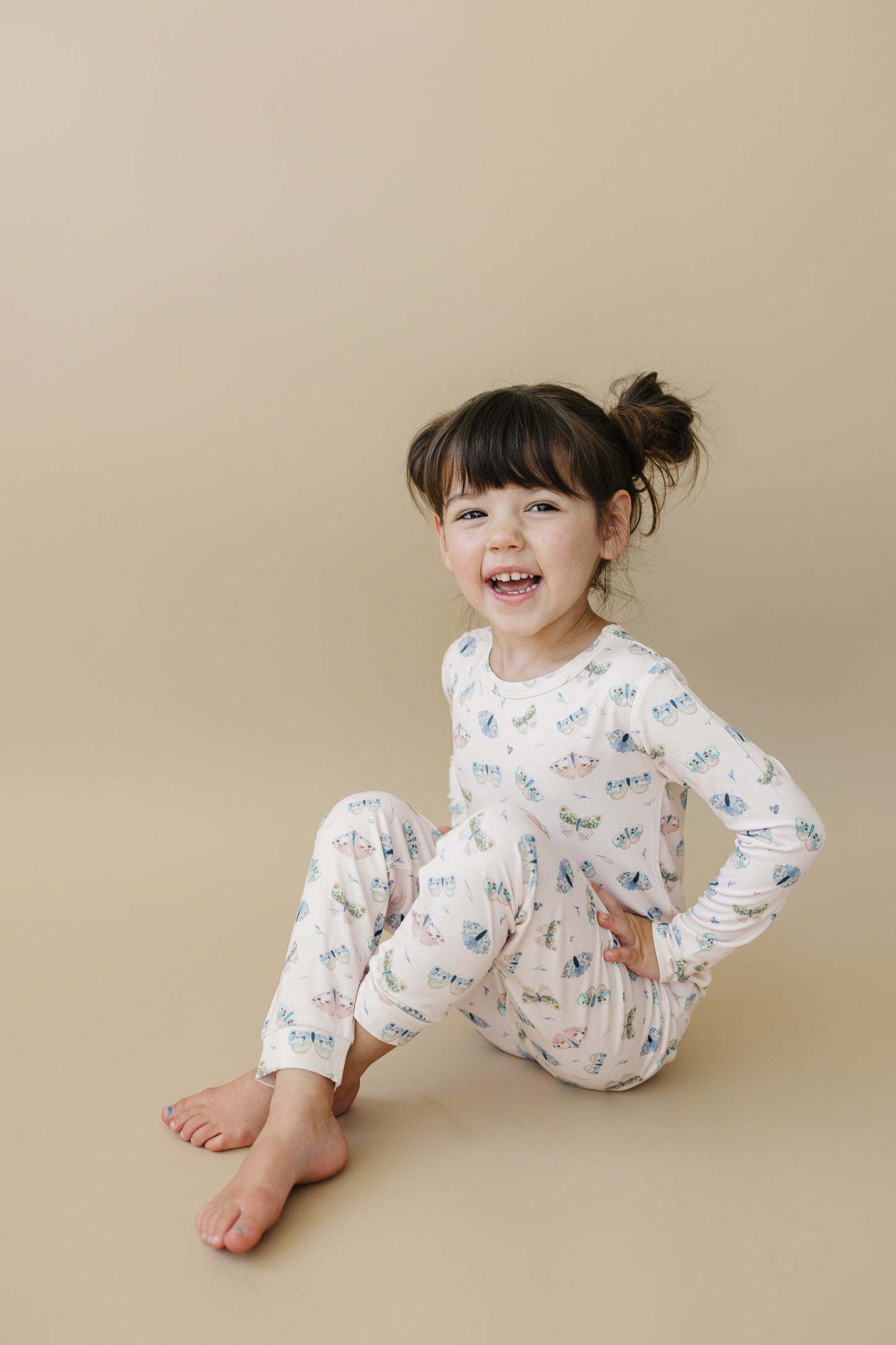 Luna Moths 2pc Bamboo Pajamas by Little Joy Co., product view 17