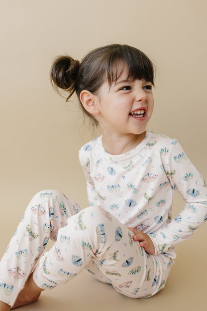 Luna Moths 2pc Bamboo Pajamas by Little Joy Co., product view 5