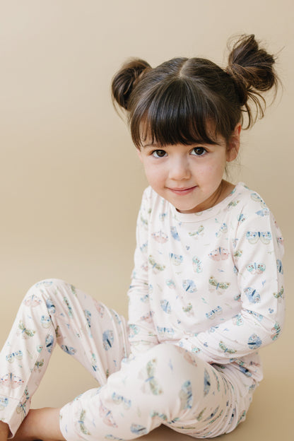 Luna Moths 2pc Bamboo Pajamas by Little Joy Co., product view 13