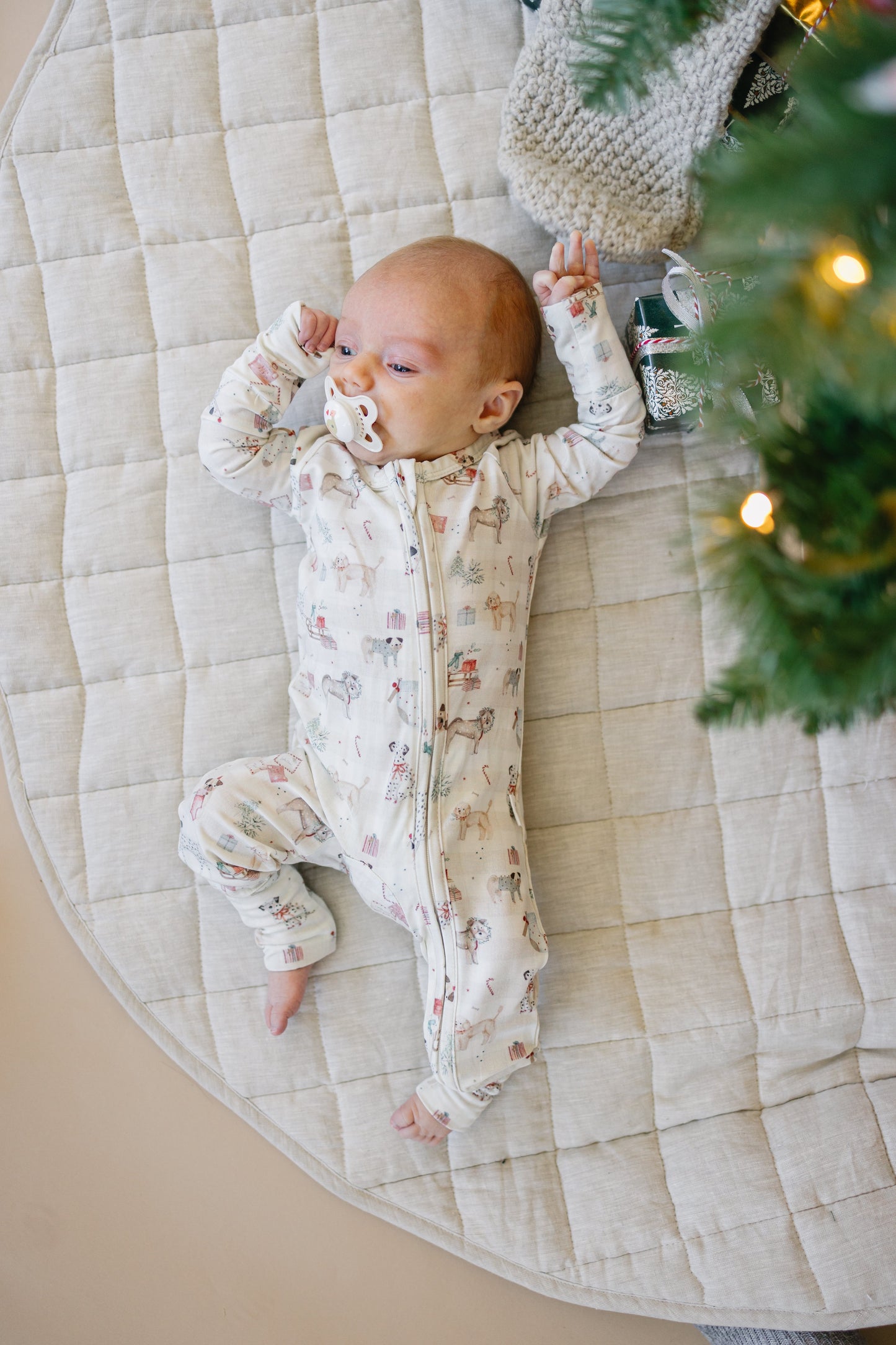 Santa Paws Bamboo Zippy Pajamas by Little Joy Co.