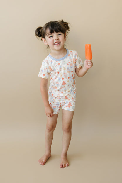 Sweet Summertime 2pc Bamboo Pajamas by Little Joy Co., product view 9