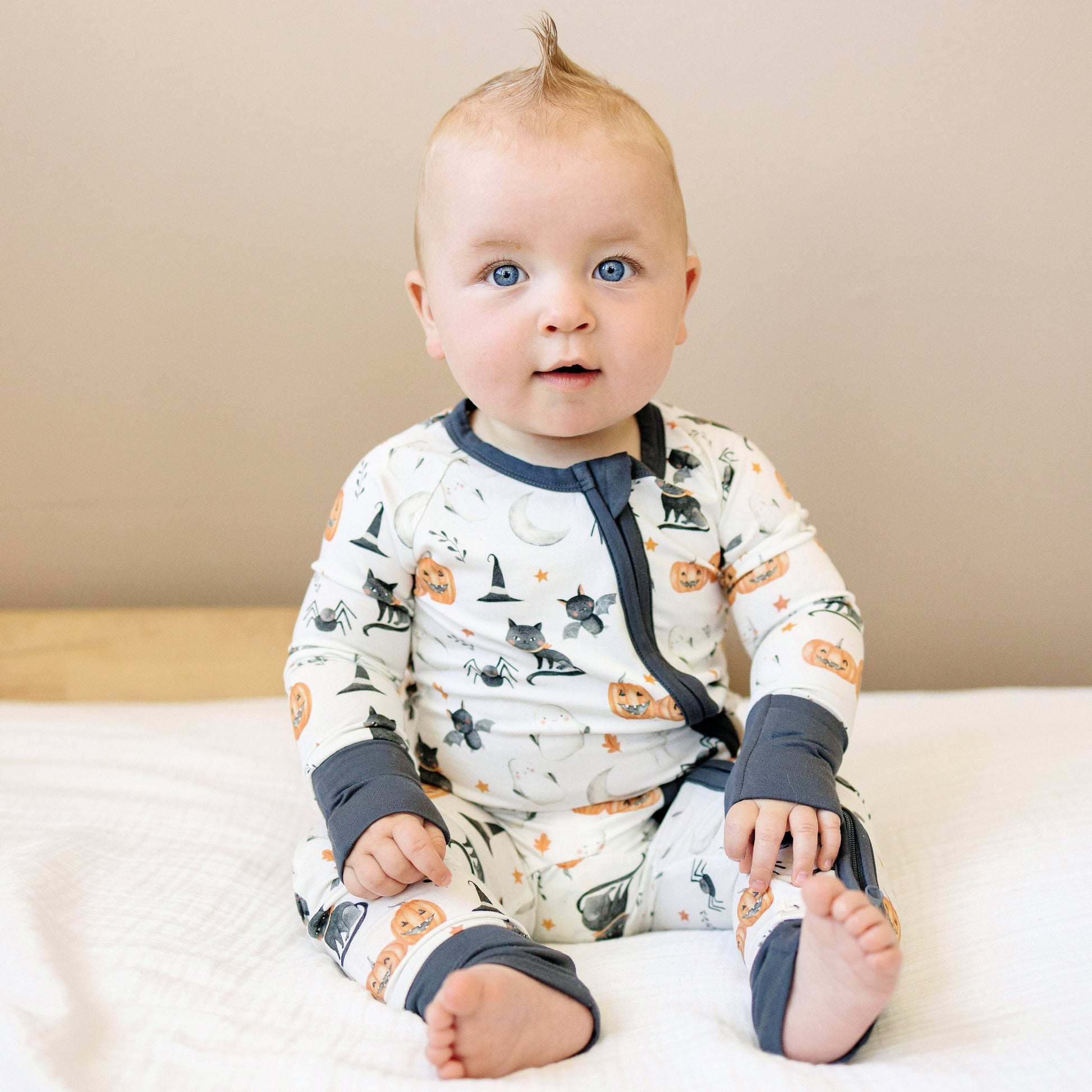 Boo Crew Bamboo Zippy Romper by Little Joy Co.