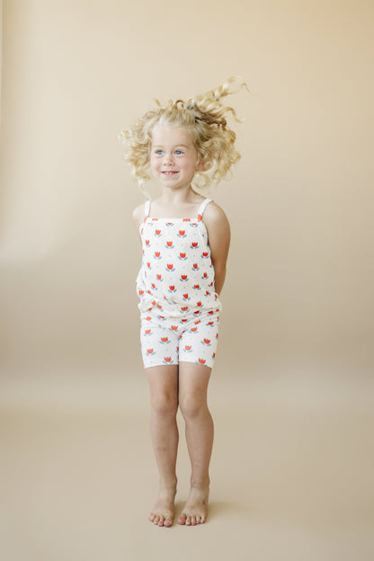 Red White & Blue Tulip Ribbed Bamboo 2pc Tank Set *Sizes 4T-6 left by Little Joy Co., product view 12