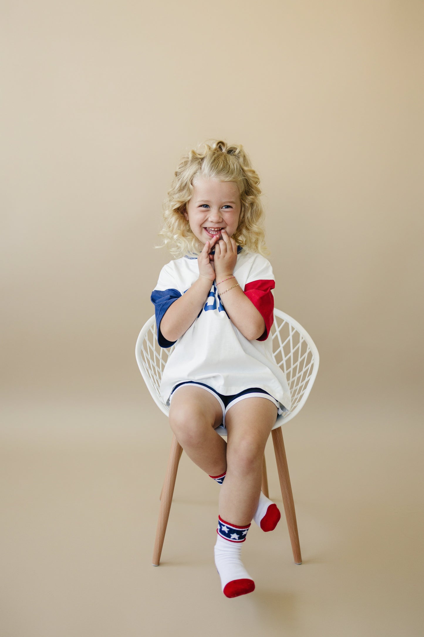 USA Colorblock Tee - Oversized or Regular Fit by Little Joy Co., product view 14