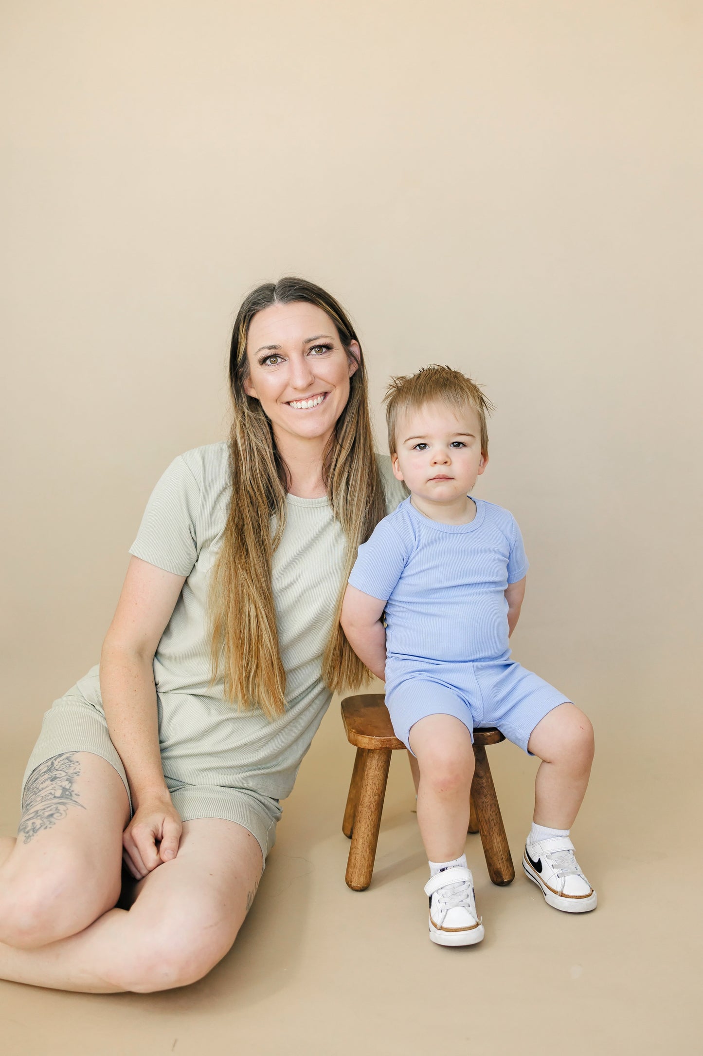 Women's Ribbed Bamboo Pajama Top & Bottoms - sold as separates by Little Joy Co., product view 3