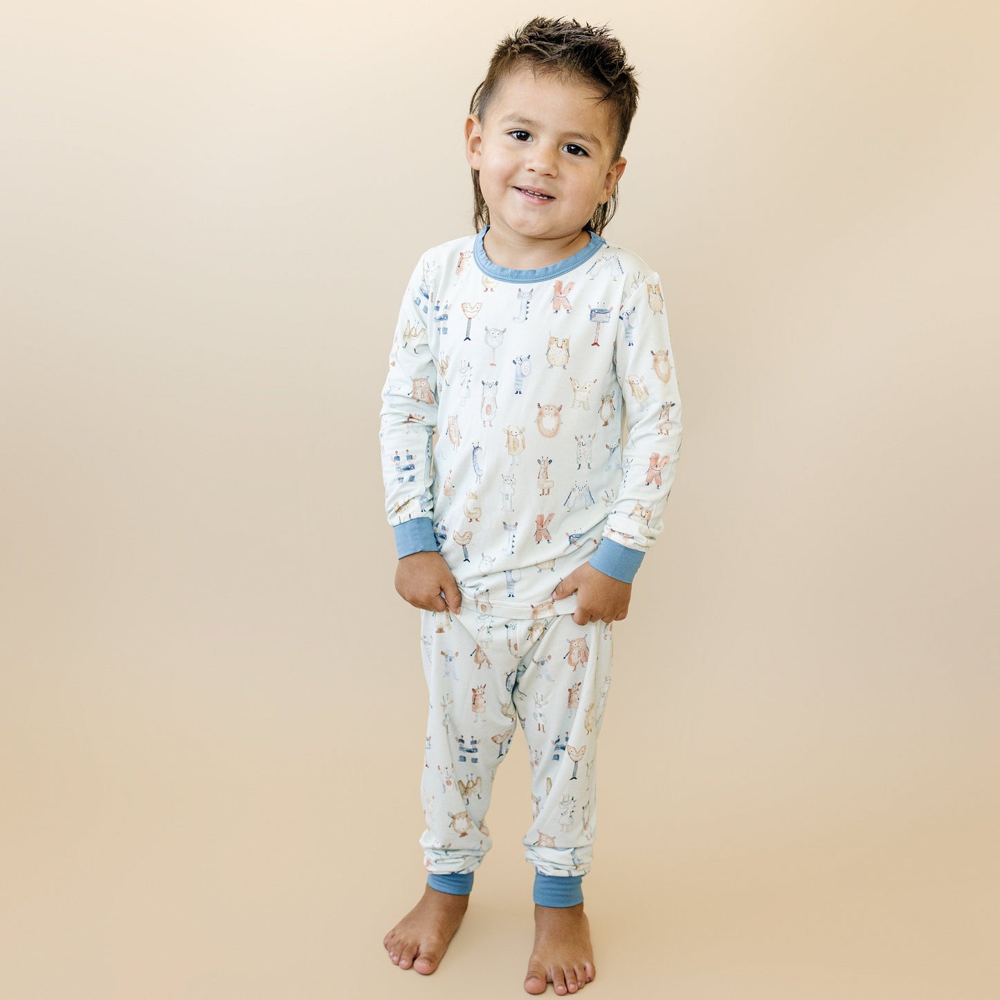 M is for Monsters 2pc Bamboo Pajamas by Little Joy Co.