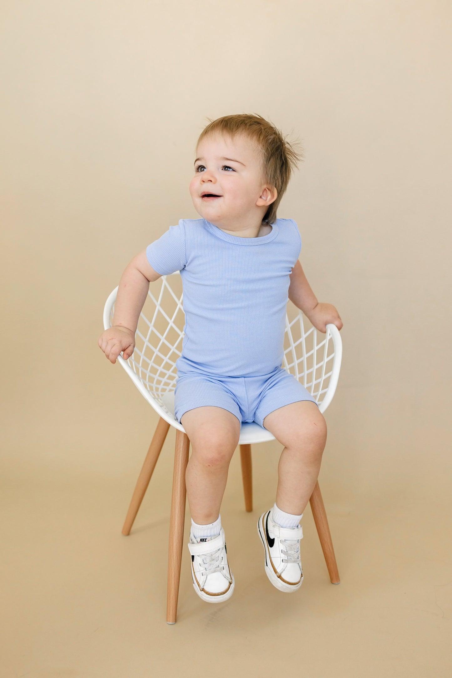 Solid Ribbed Bamboo 2pc Pajamas - more colors by Little Joy Co., product view 12