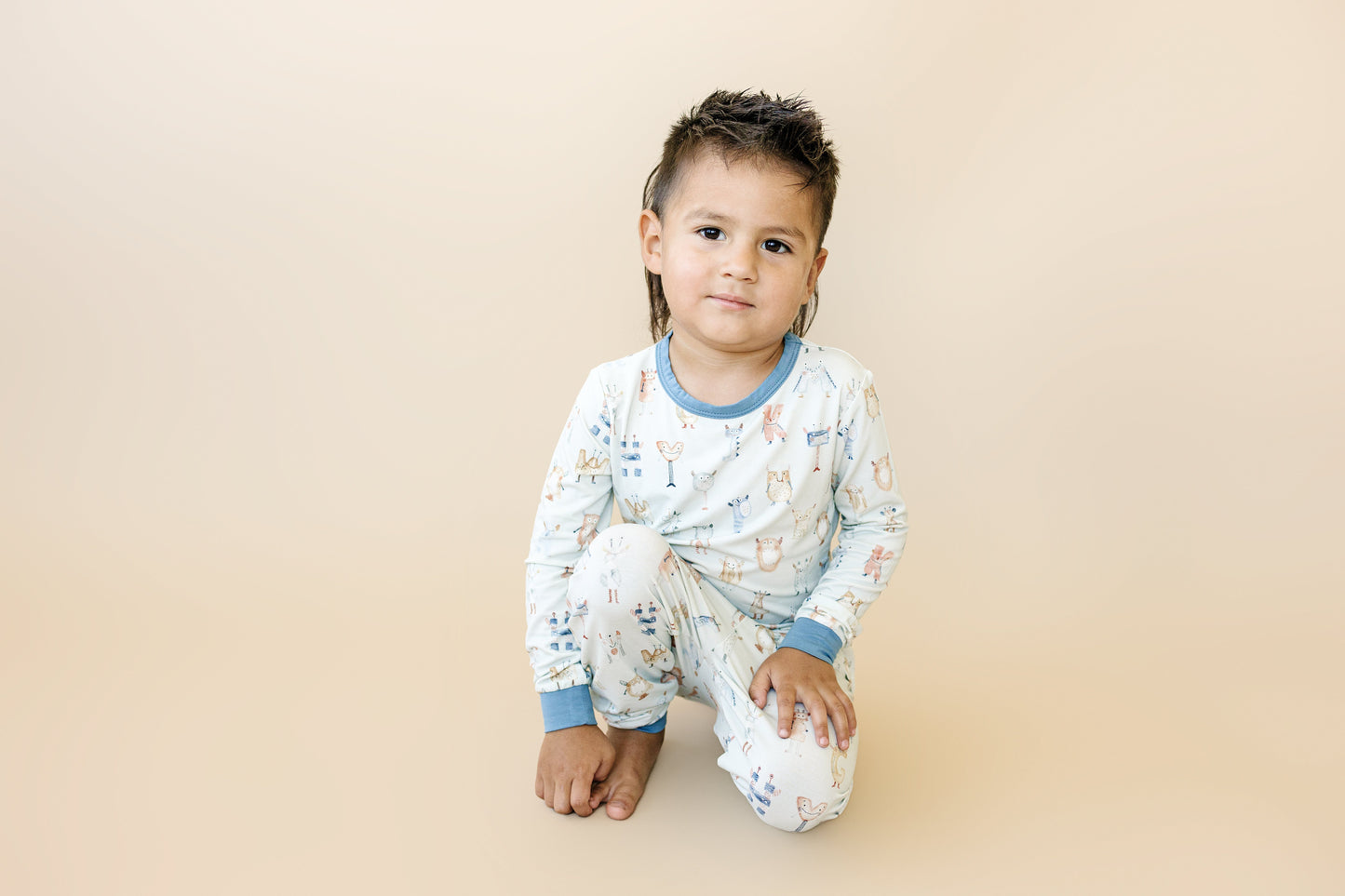 M is for Monsters 2pc Bamboo Pajamas by Little Joy Co., product view 3