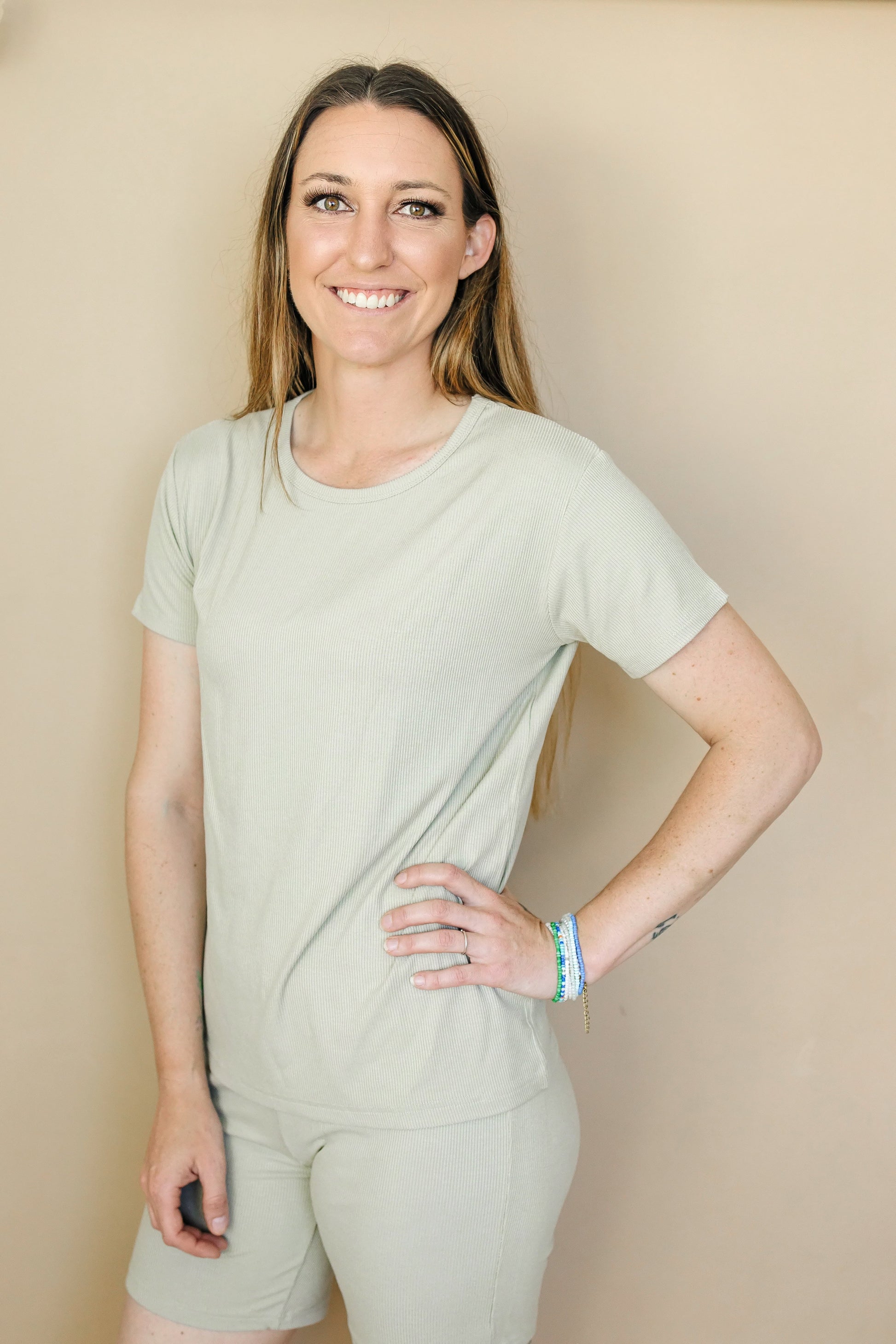 Women's Ribbed Bamboo Pajama Top & Bottoms - sold as separates by Little Joy Co., product view 5