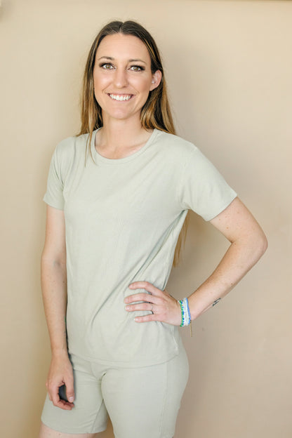 Women's Ribbed Bamboo Pajama Top & Bottoms - sold as separates by Little Joy Co., product view 5