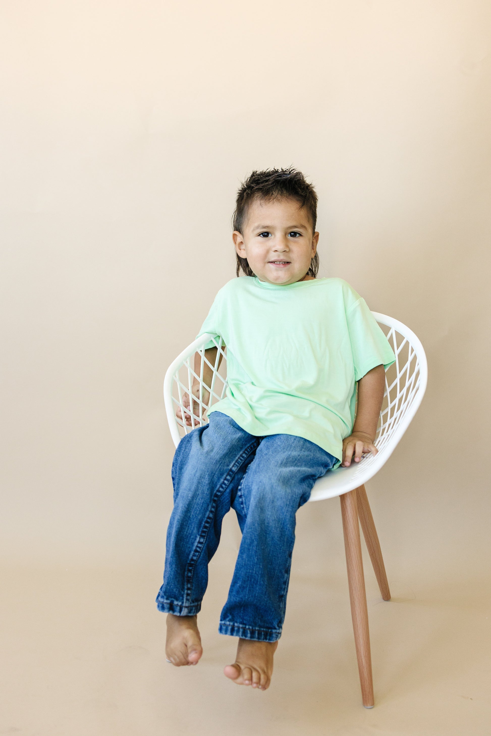 Lime Green Bamboo Tee by Little Joy Co., product view 4