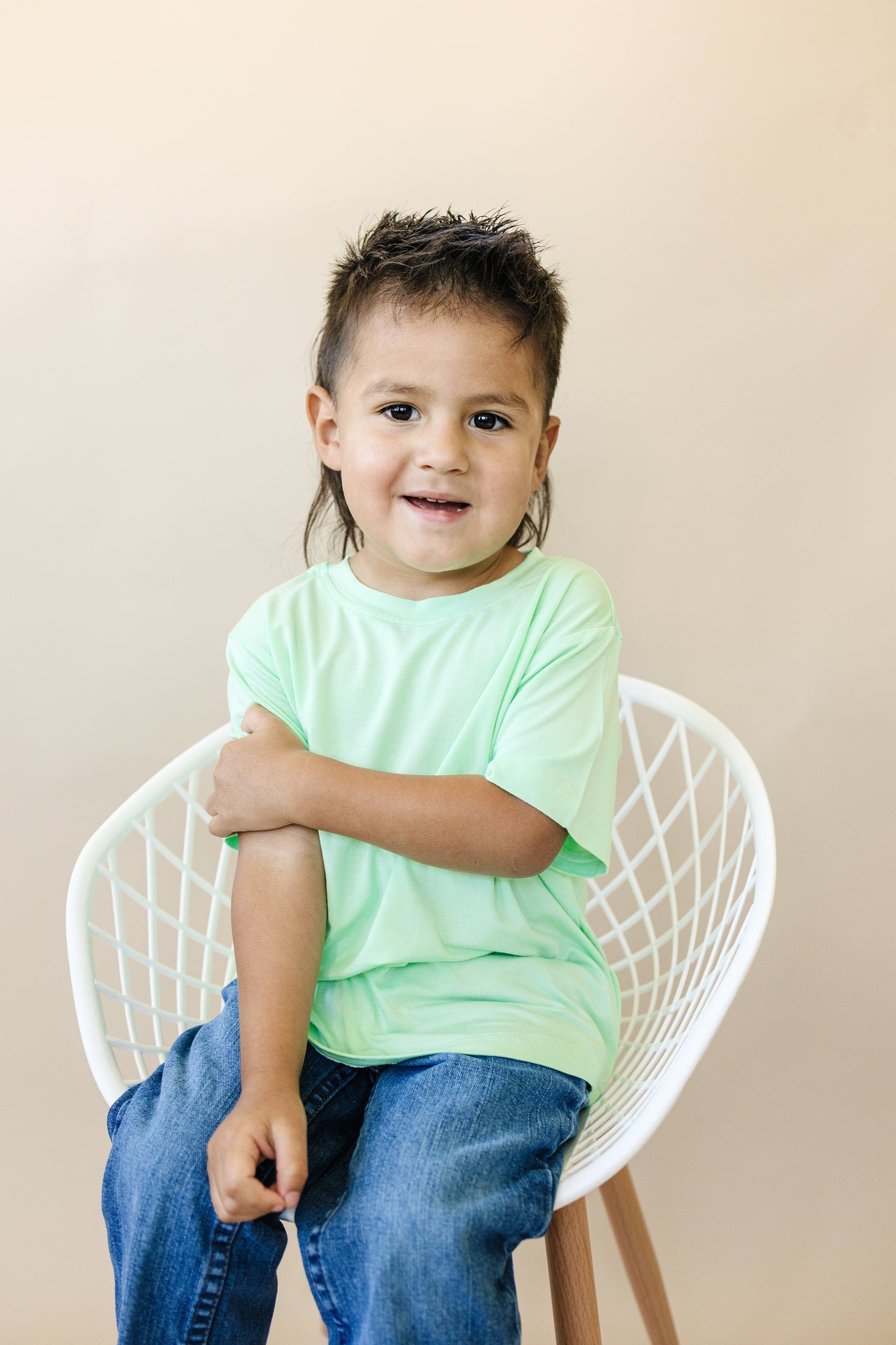 Lime Green Bamboo Tee by Little Joy Co.