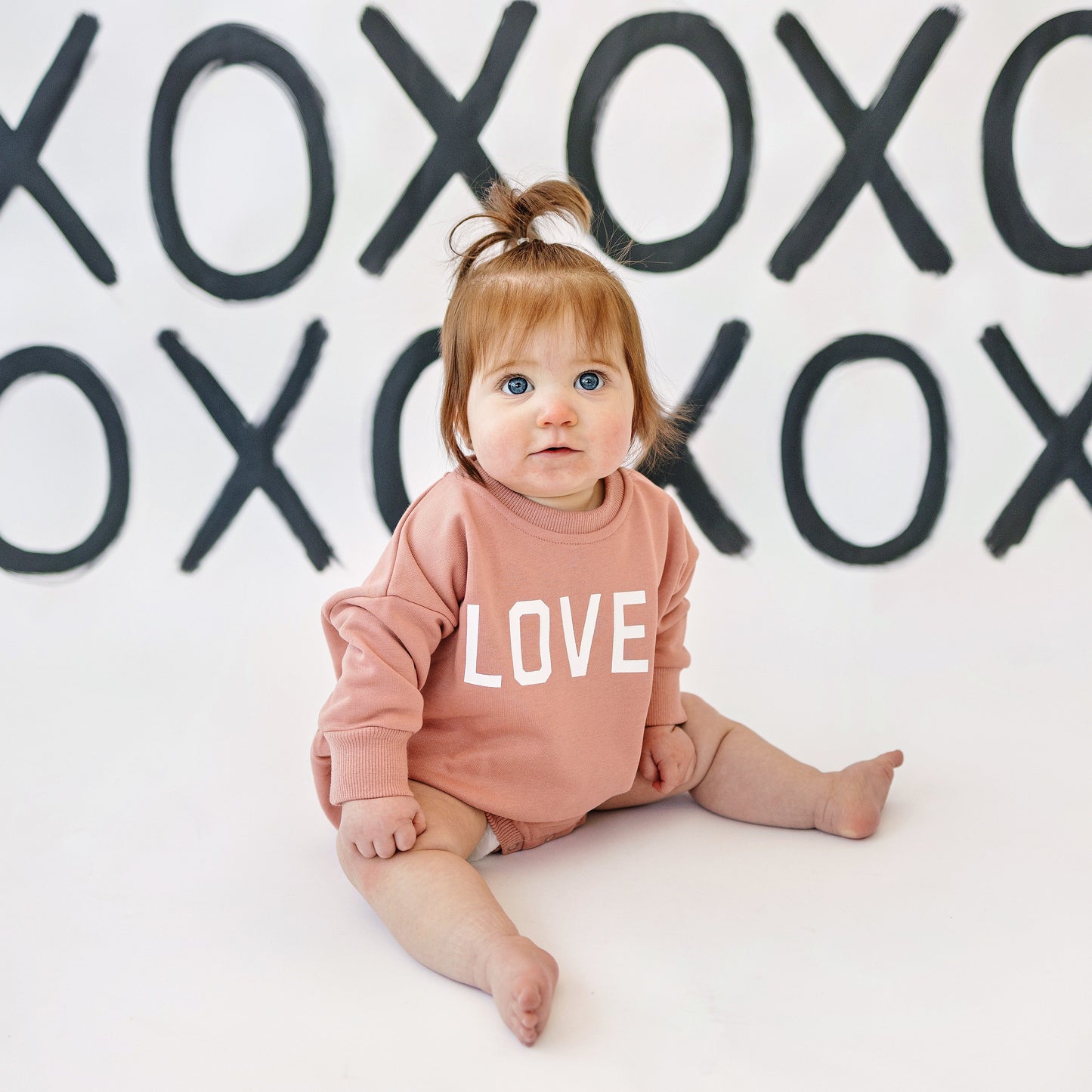 Loved Sweatshirt Romper - more colors by Little Joy Co., product view 12