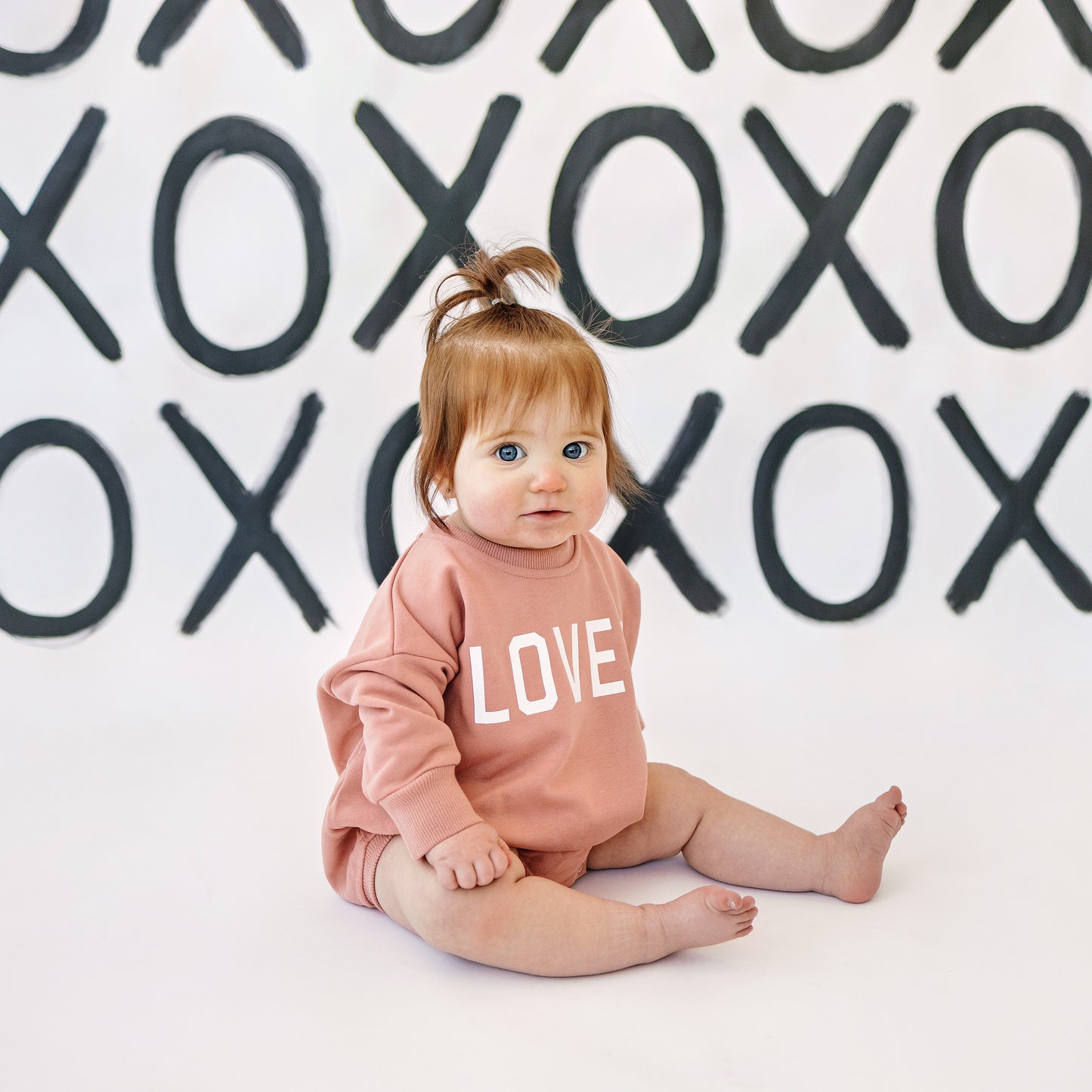 Loved Sweatshirt Romper - more colors by Little Joy Co., product view 9