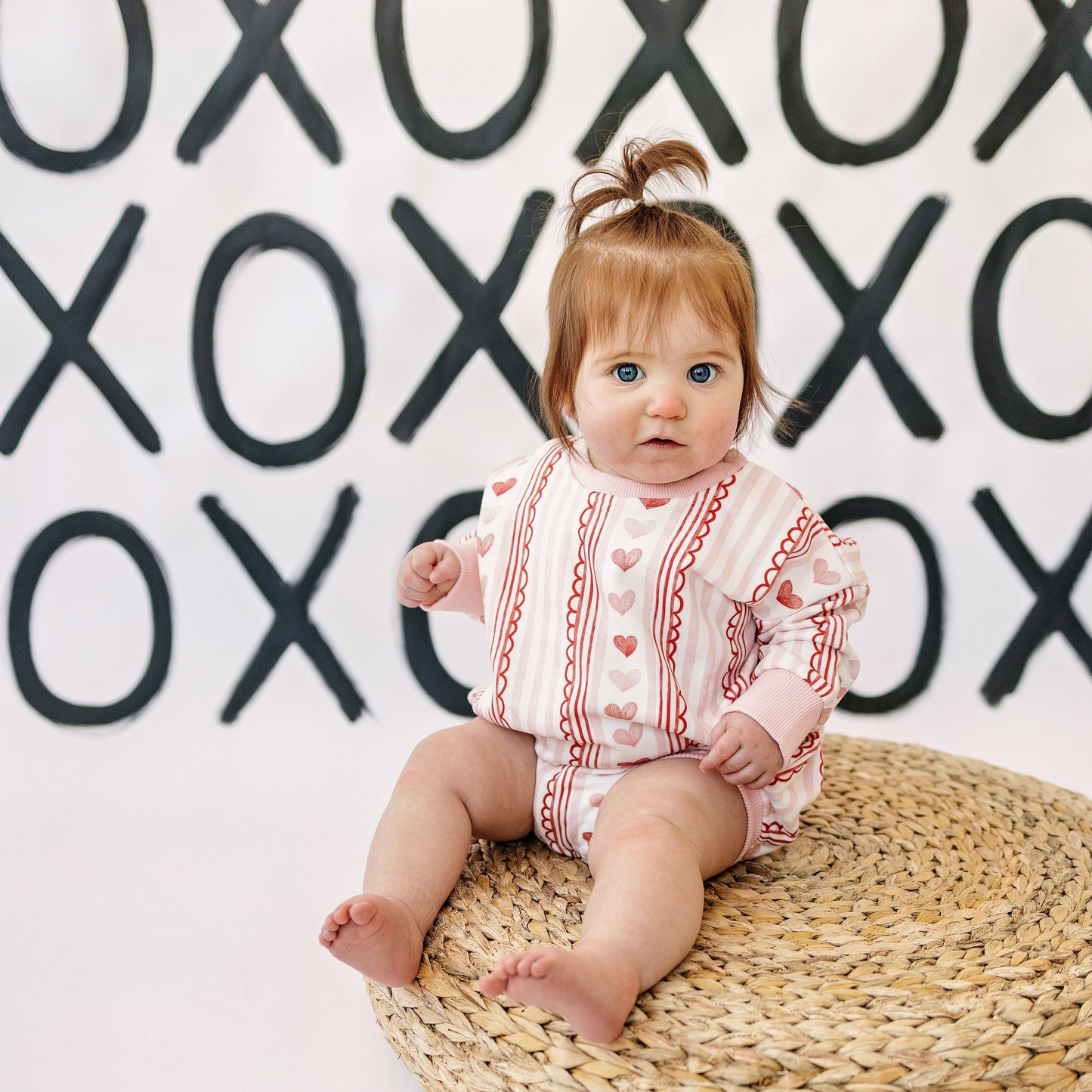 Laced with Love Sweatshirt Romper by Little Joy Co., product view 12