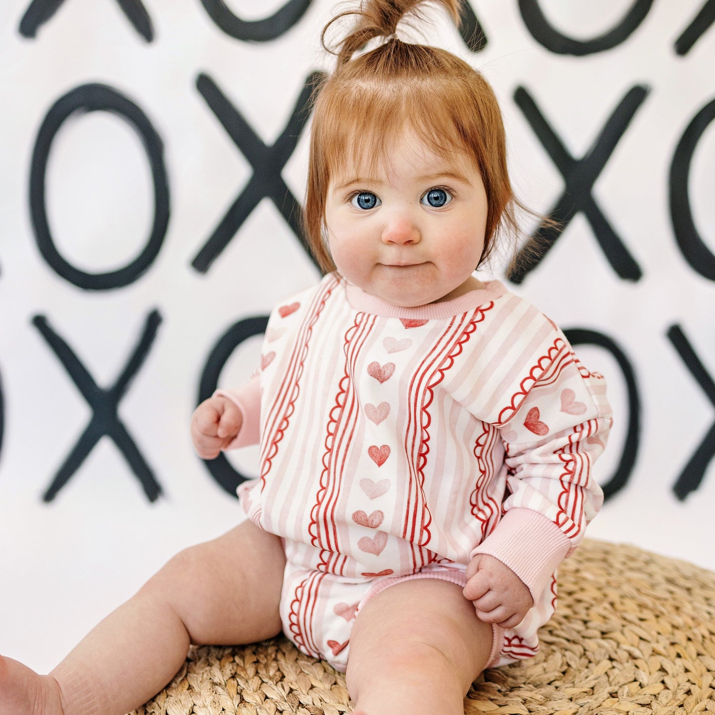 Laced with Love Sweatshirt Romper by Little Joy Co., product view 9