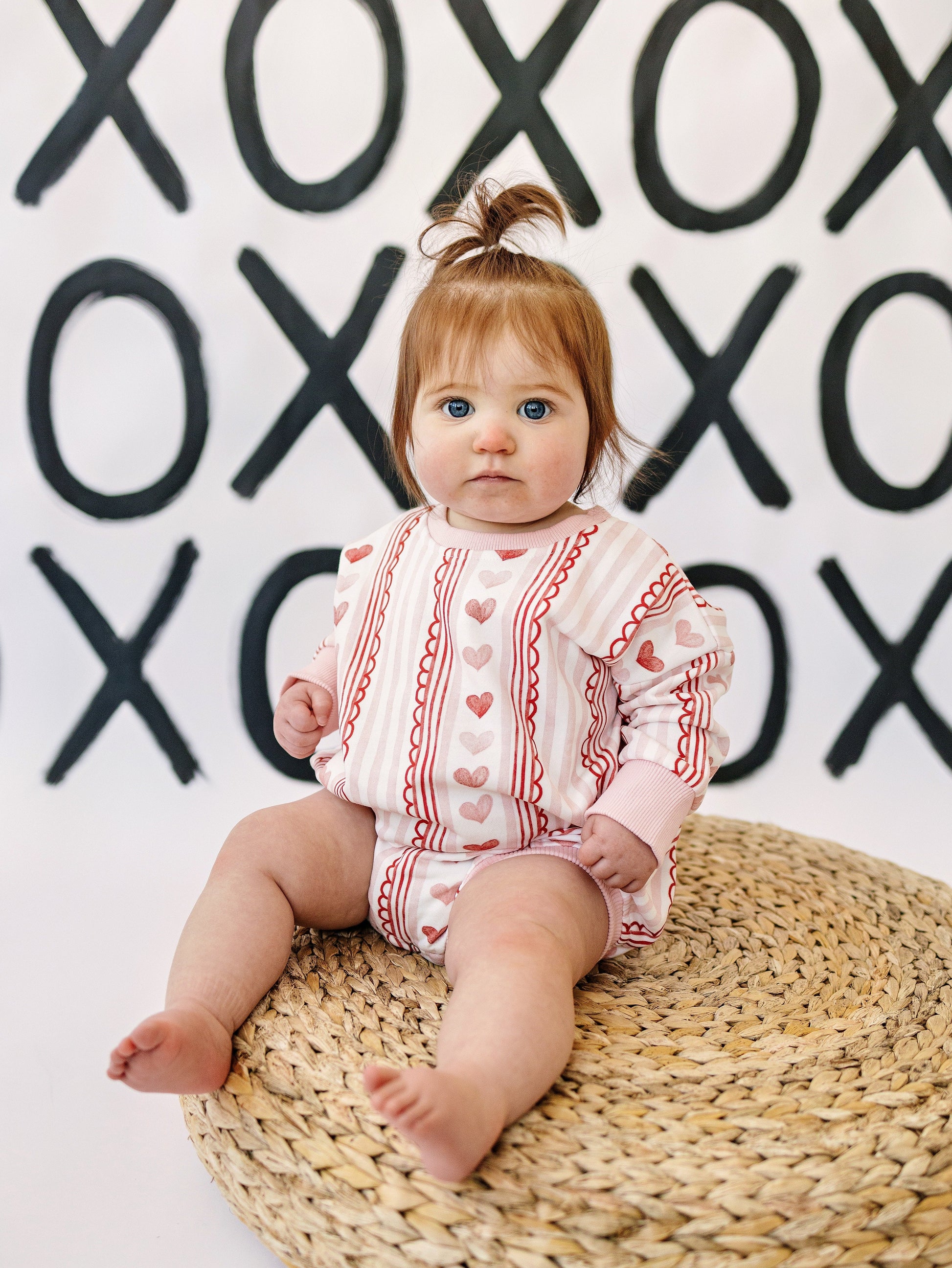 Laced with Love Sweatshirt Romper by Little Joy Co., product view 10