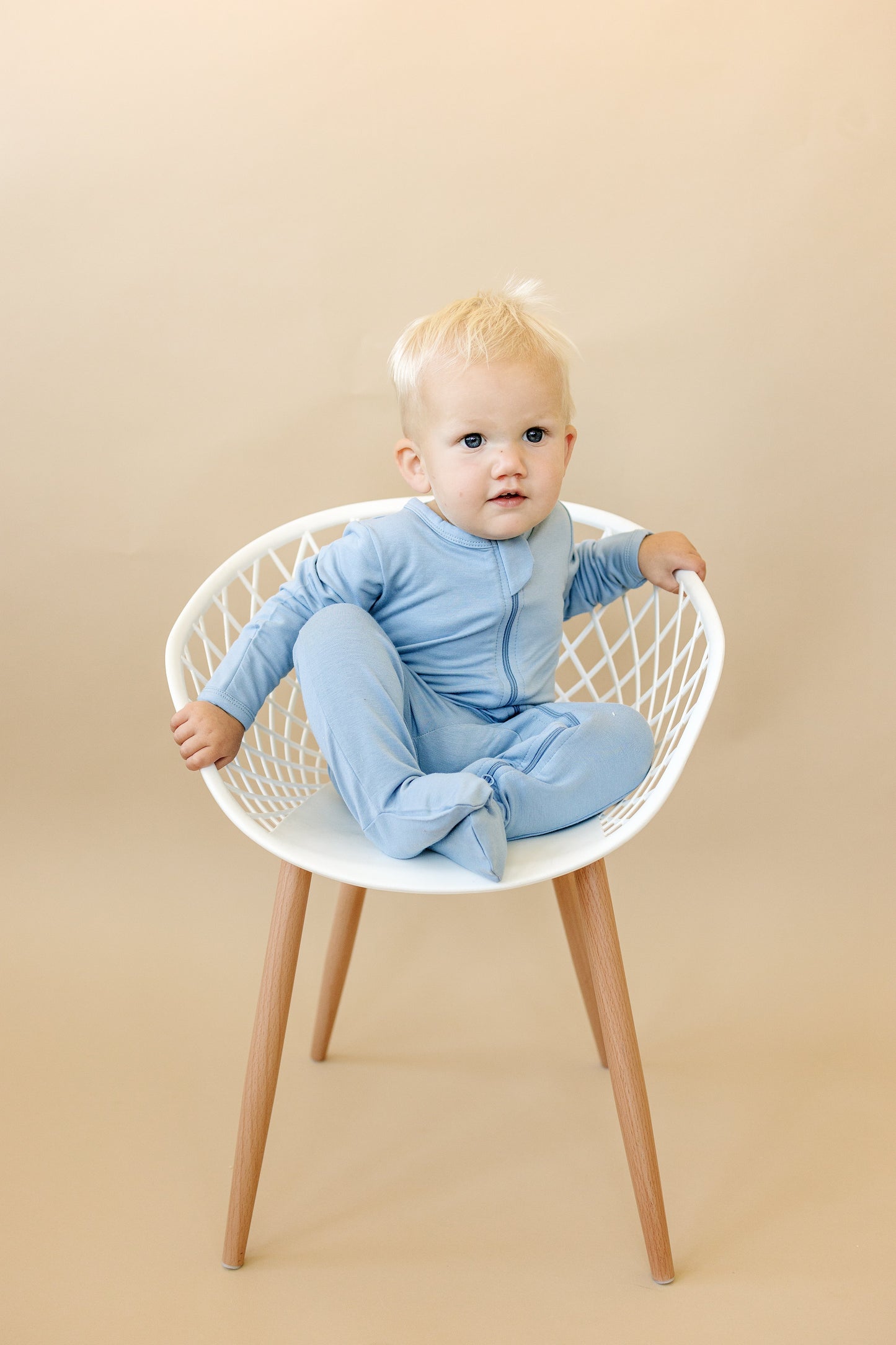 Bamboo Footed Bamboo Zippy Pajamas by Little Joy Co., product view 3