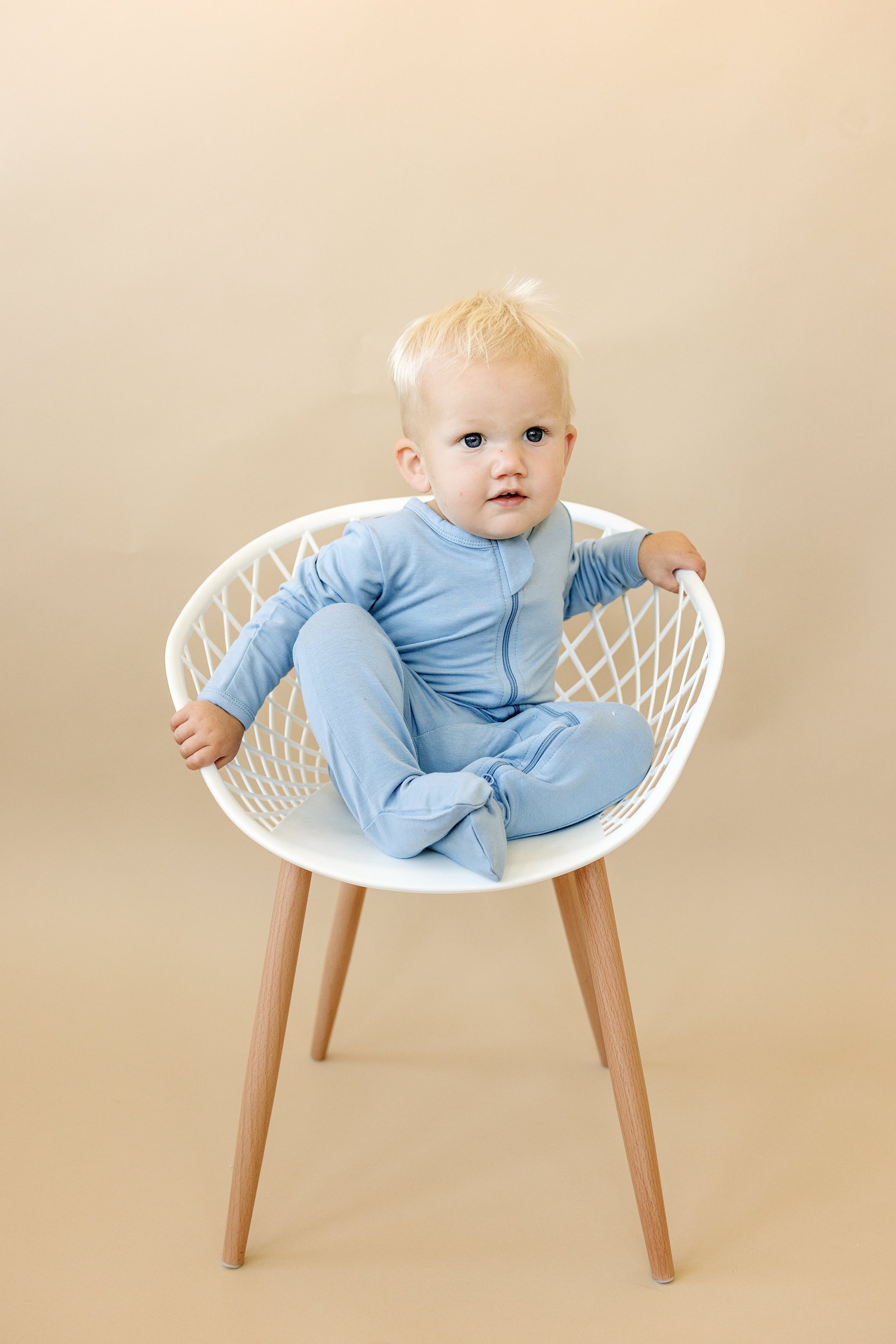 Bamboo Footed Bamboo Zippy Pajamas by Little Joy Co., product view 3