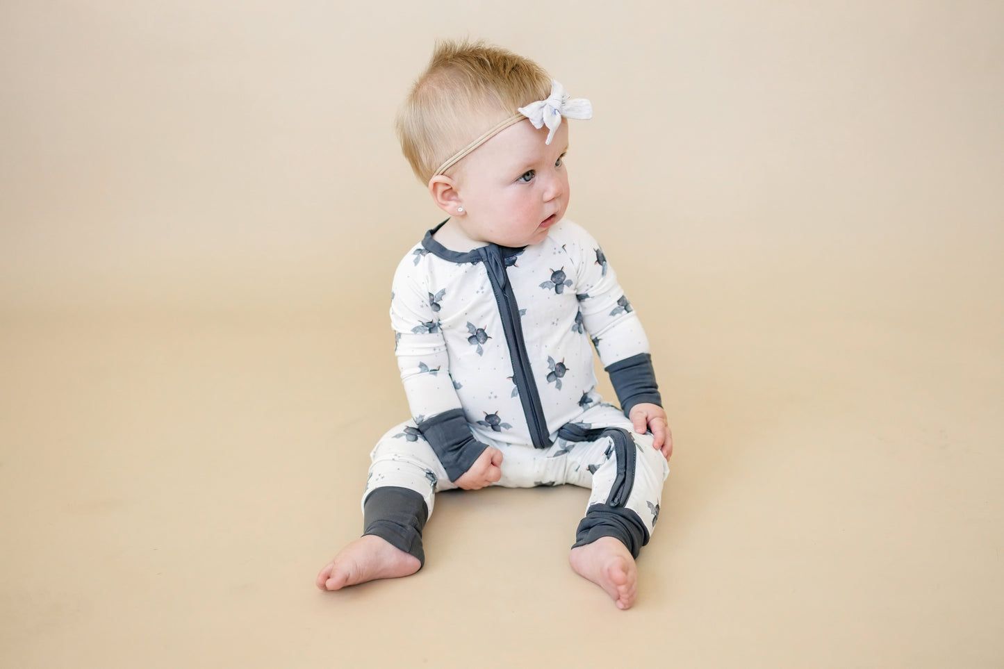 Batty for Bedtime Bamboo Zippy Romper *Newborn only by Little Joy Co., product view 7