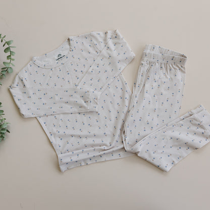 Tiny Tulips 2pc Bamboo Pajamas by Little Joy Co., product view 15