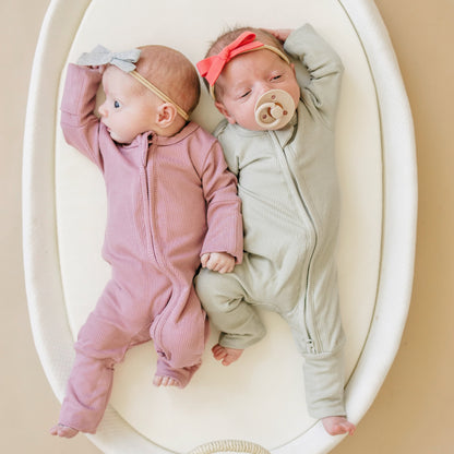 Solid Ribbed Bamboo Zippy Romper - more colors by Little Joy Co.