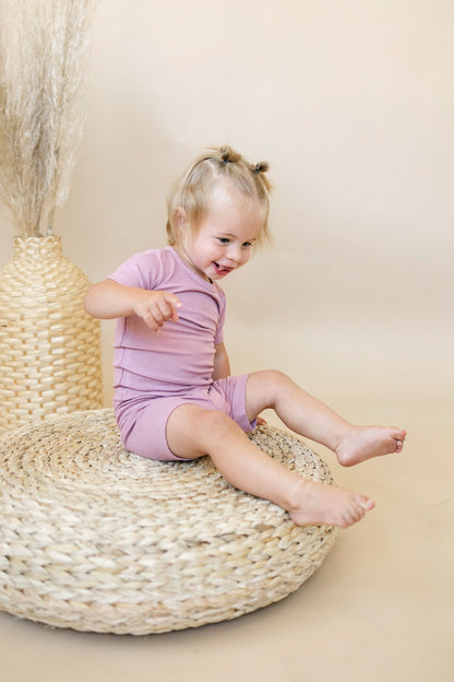Solid Ribbed Bamboo 2pc Pajamas - more colors by Little Joy Co., product view 4